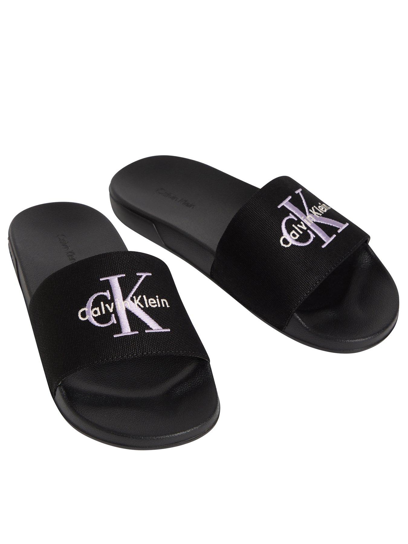Image 1 of 4 of Calvin Klein Essential Sliders - Black