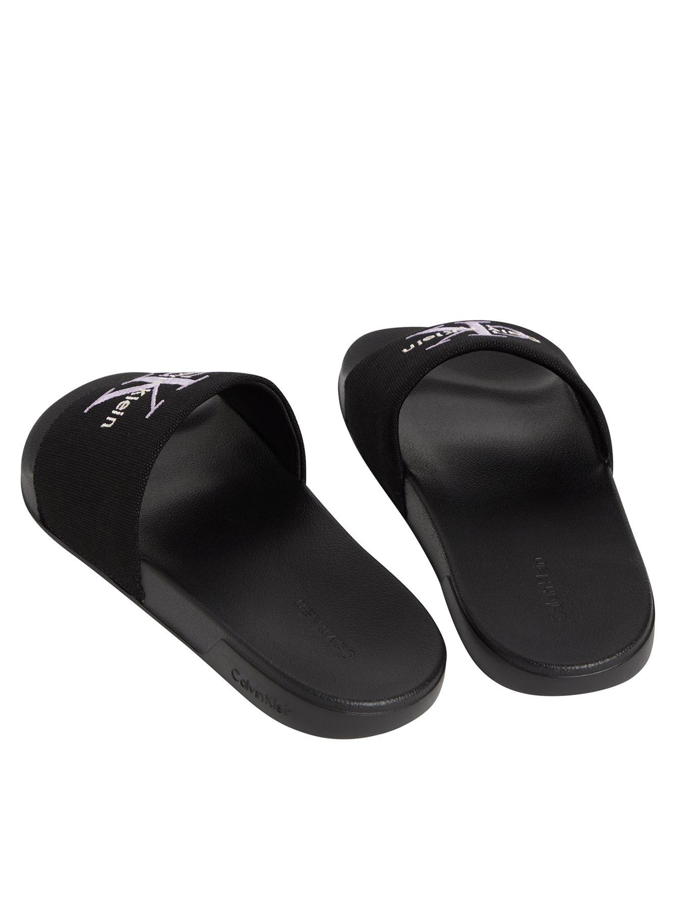 Image 3 of 4 of Calvin Klein Essential Sliders - Black