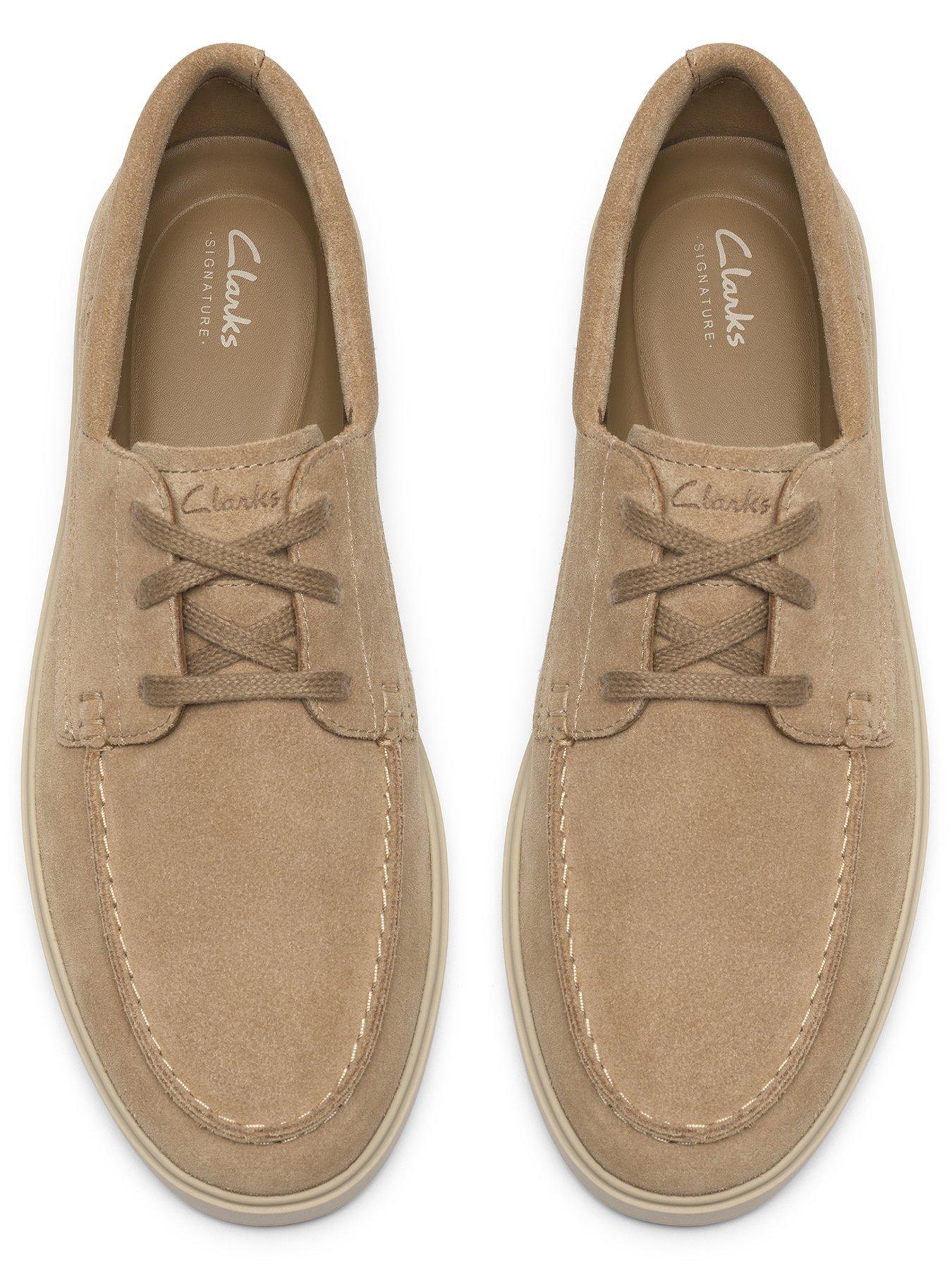 Image 4 of 6 of Clarks Lockford Boat Suede Shoe - Beige