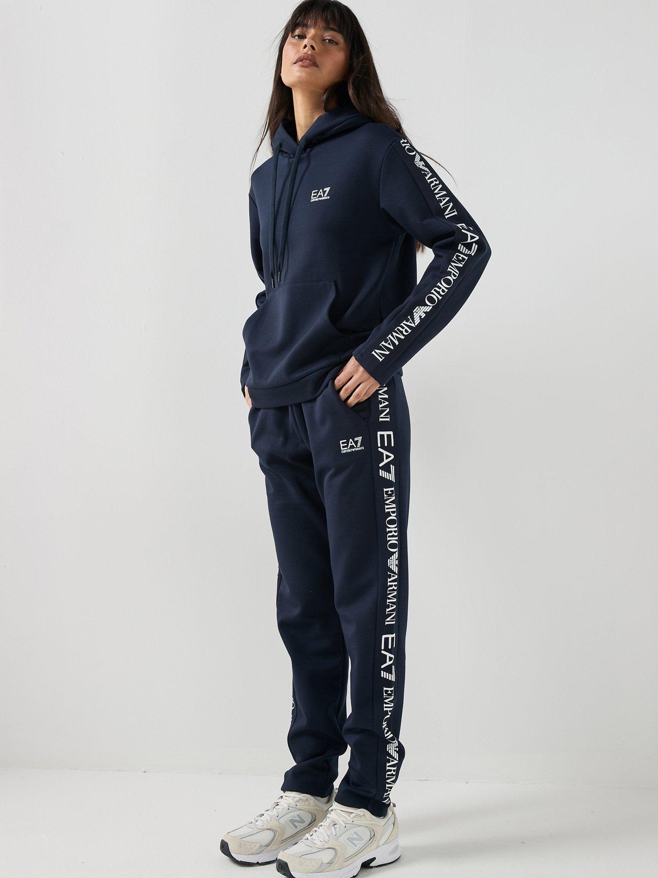 Image 1 of 6 of EA7 Emporio Armani Train Logo Tracksuit - Blue
