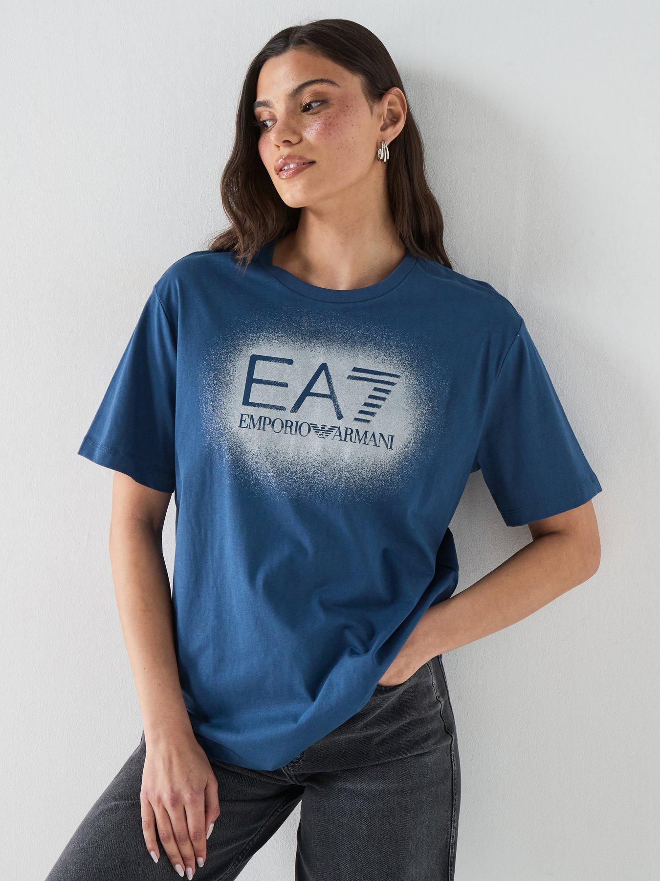 EA7 Emporio Armani Train Visibility Short Sleeve T-Shirt - Blue