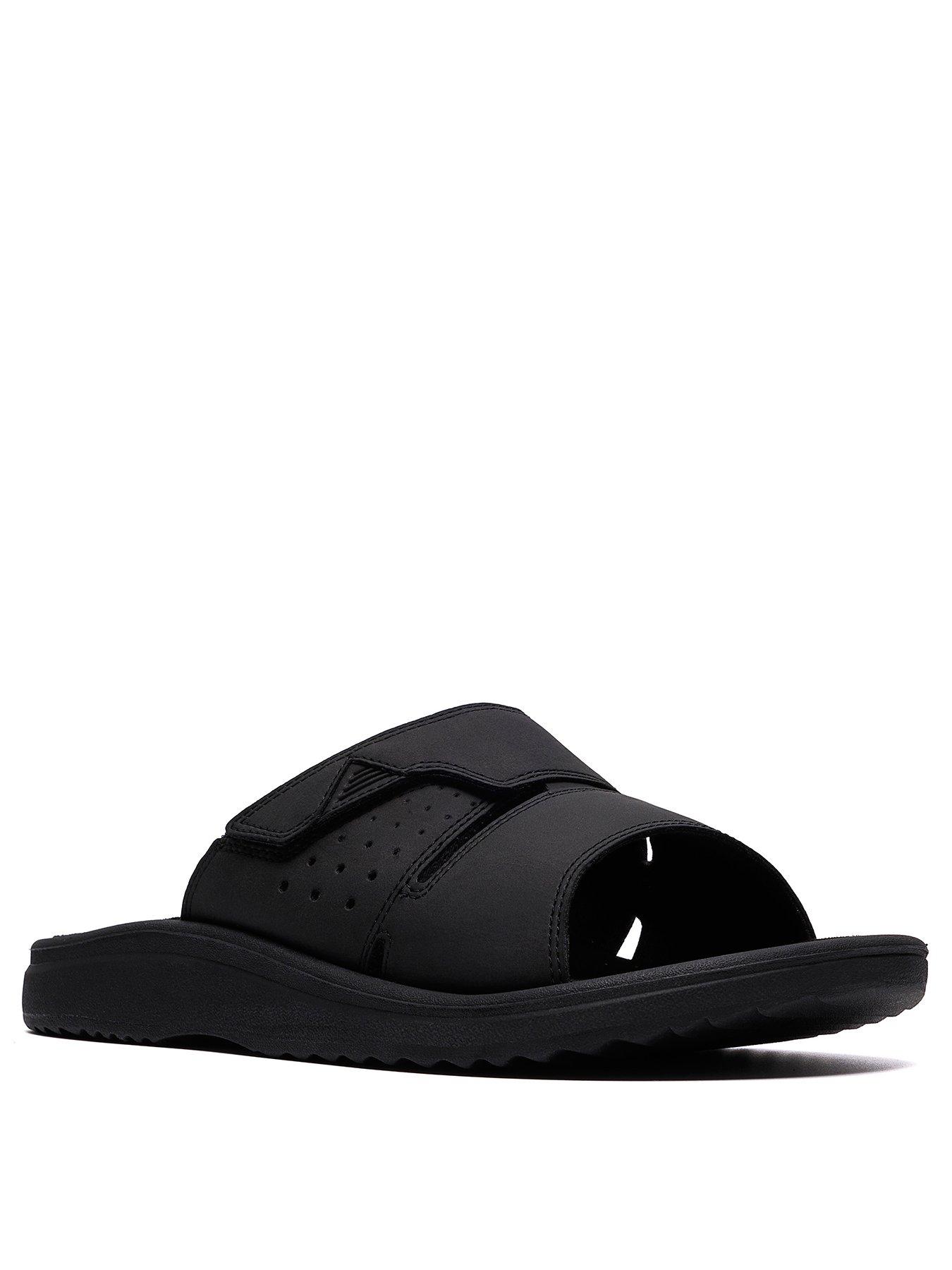 stillFront image of clarks-brinkley-sliders-black