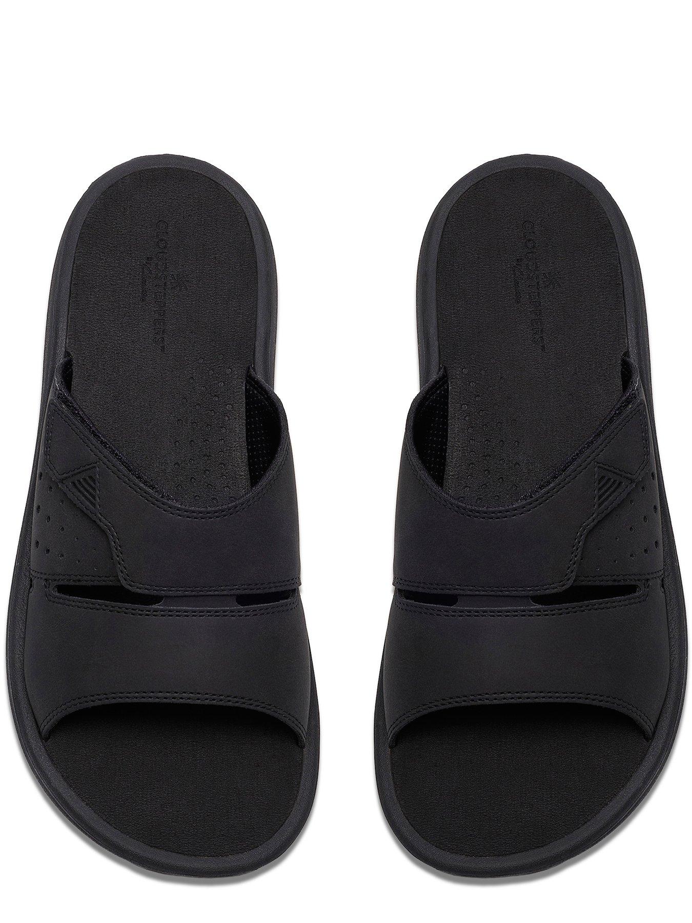  image of clarks-brinkley-sliders-black