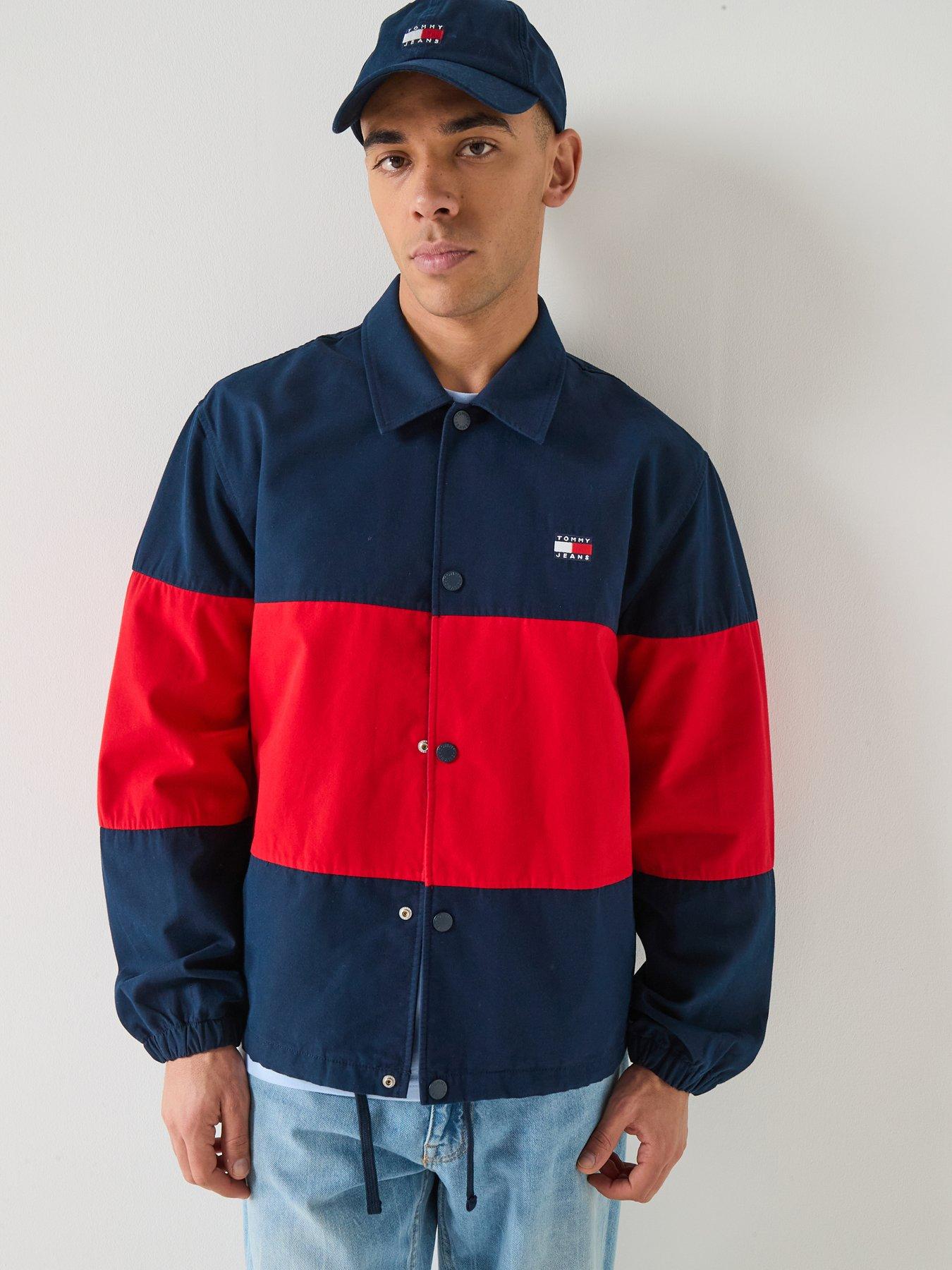 Tommy Jeans Colorblock Overshirt Jacket - Dark Night Navy