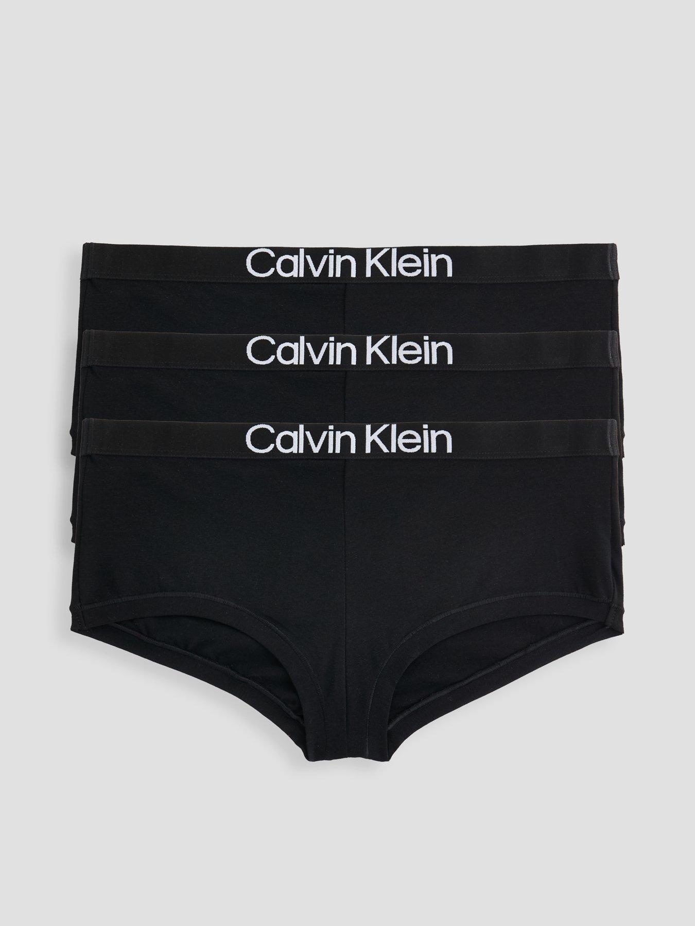  image of calvin-klein-boyshort-3pk-black