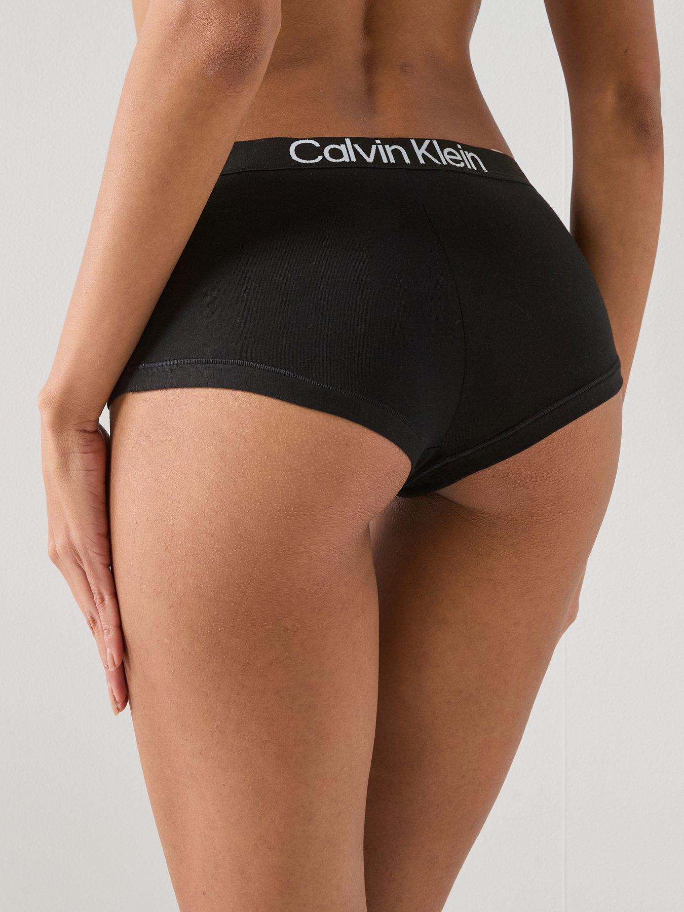  image of calvin-klein-boyshort-3pk-black