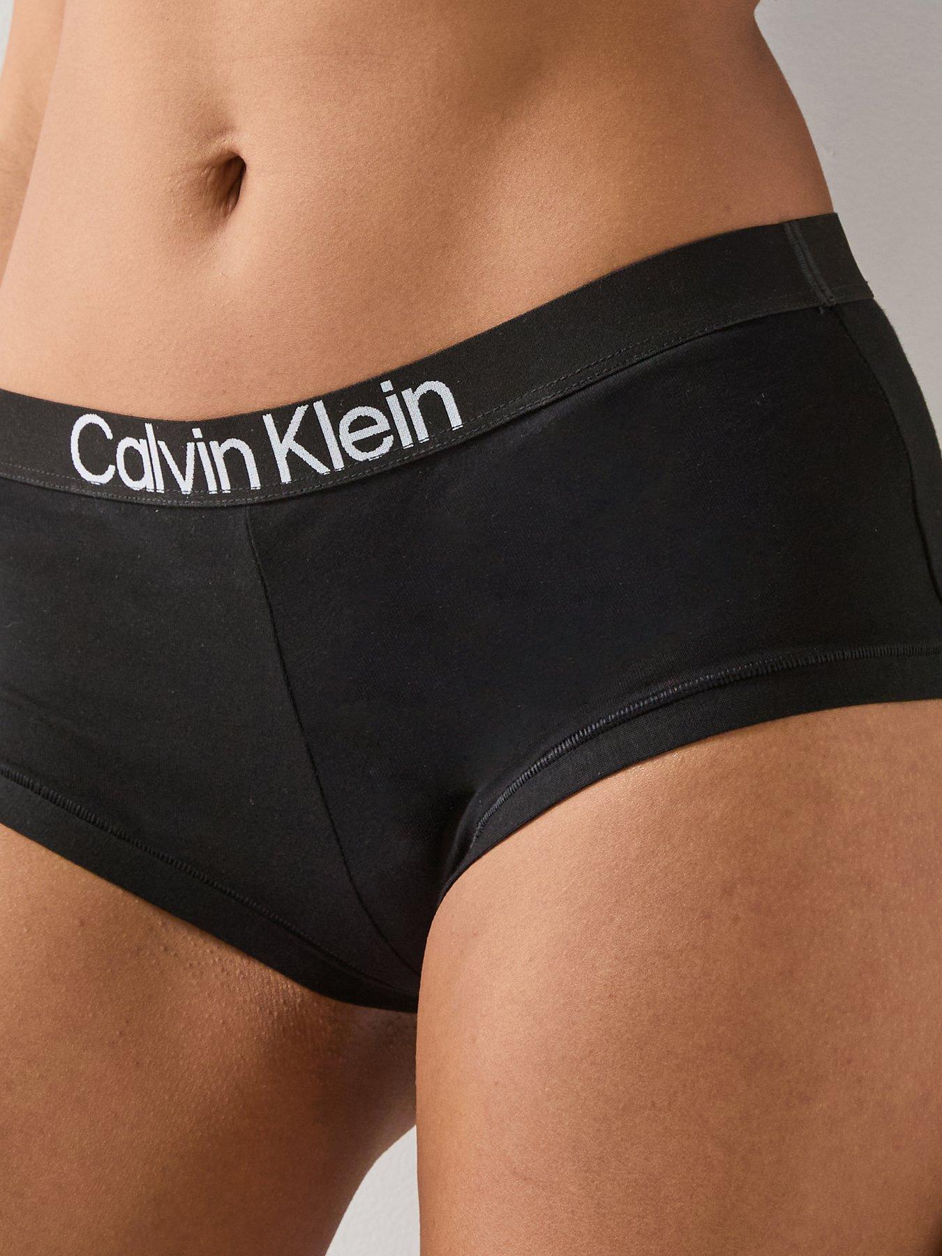  image of calvin-klein-boyshort-3pk-black