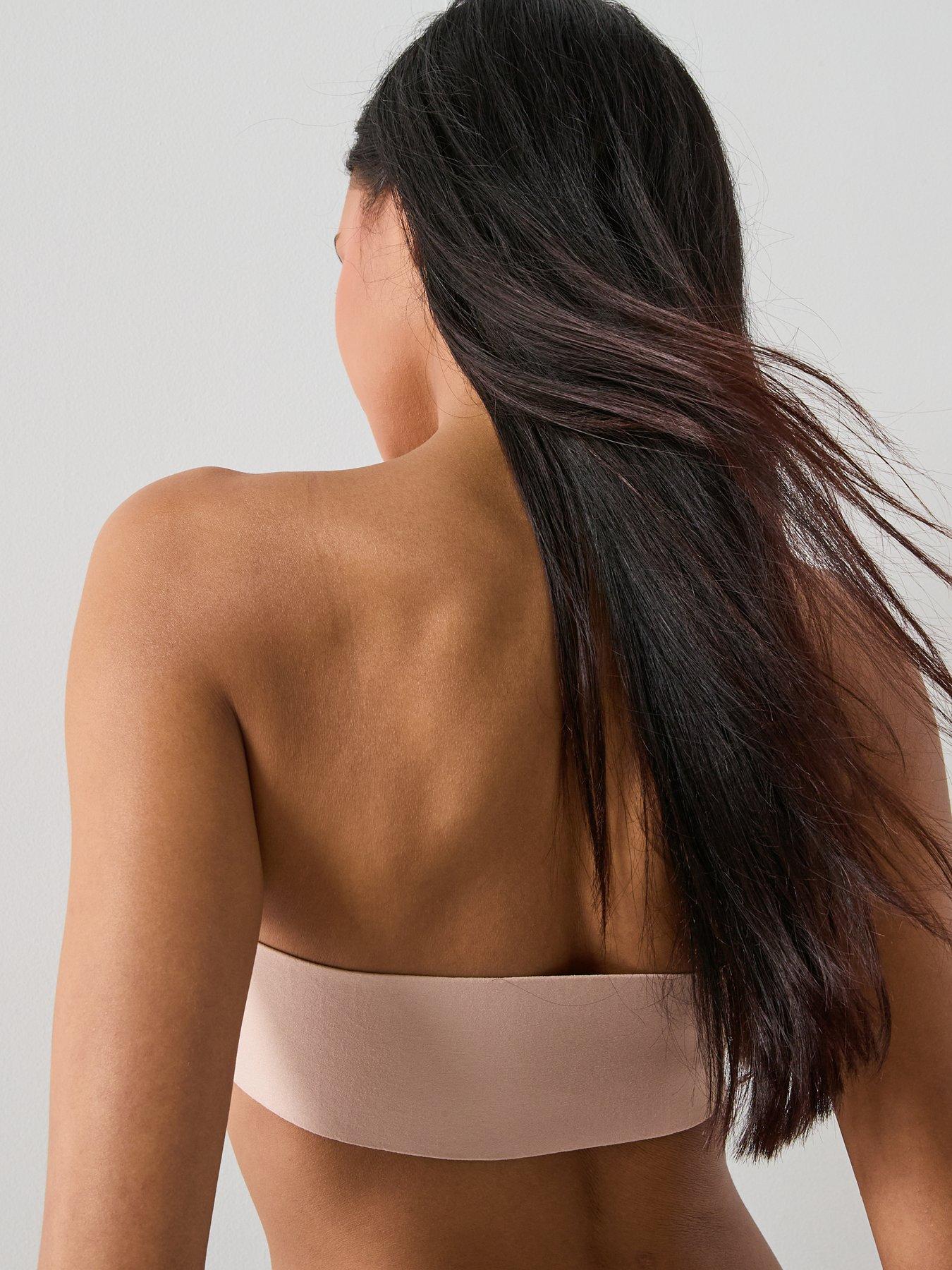 Image 2 of 5 of Calvin Klein Front Clasp PU Strapless - Brown