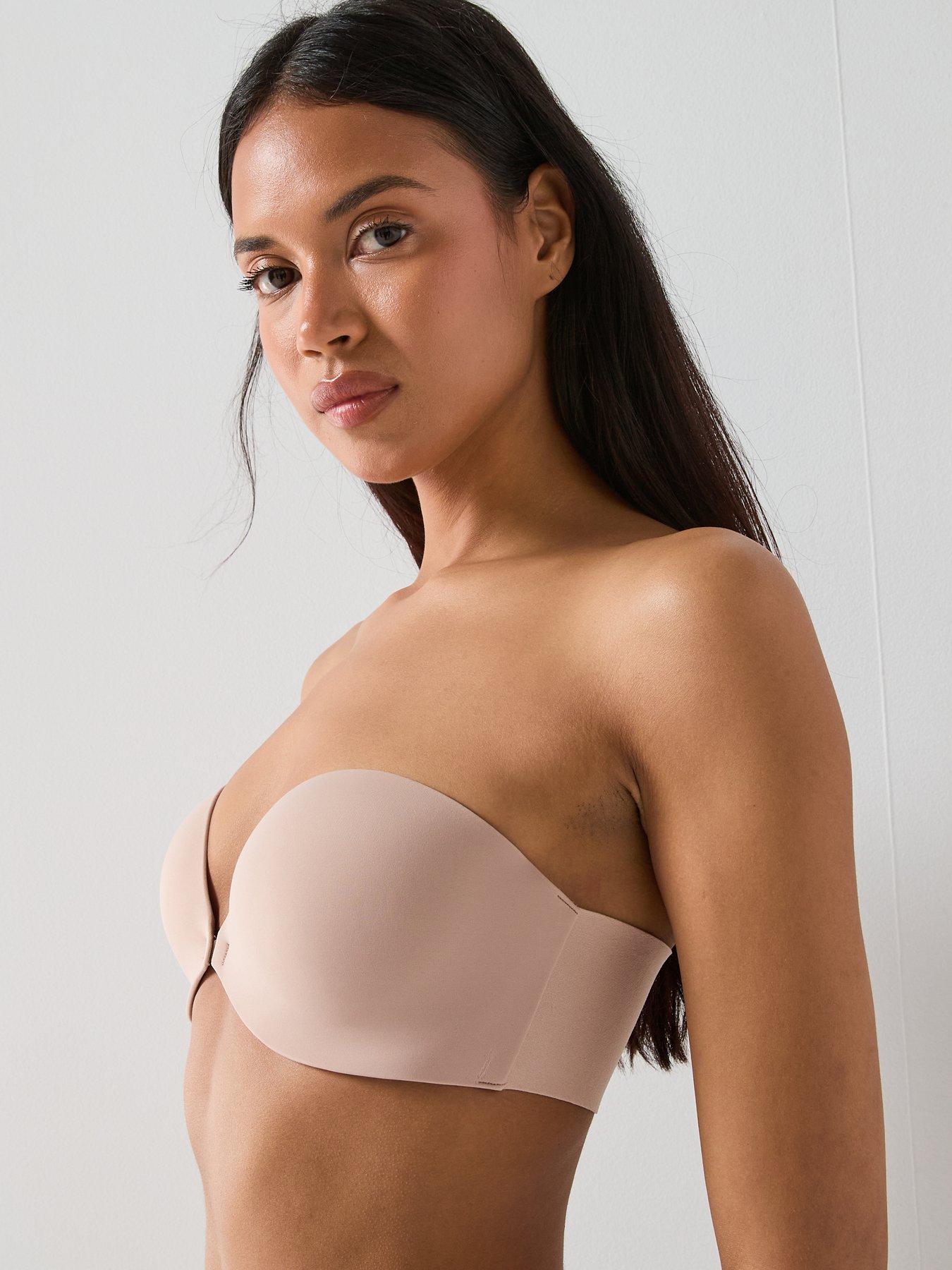 Image 5 of 5 of Calvin Klein Front Clasp PU Strapless - Brown