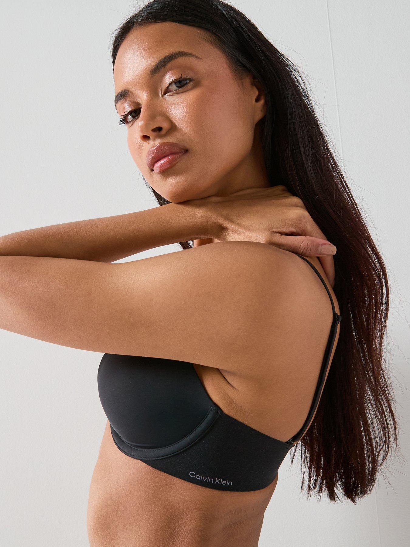 Image 6 of 6 of Calvin Klein Lightly Lined Plunge - Black