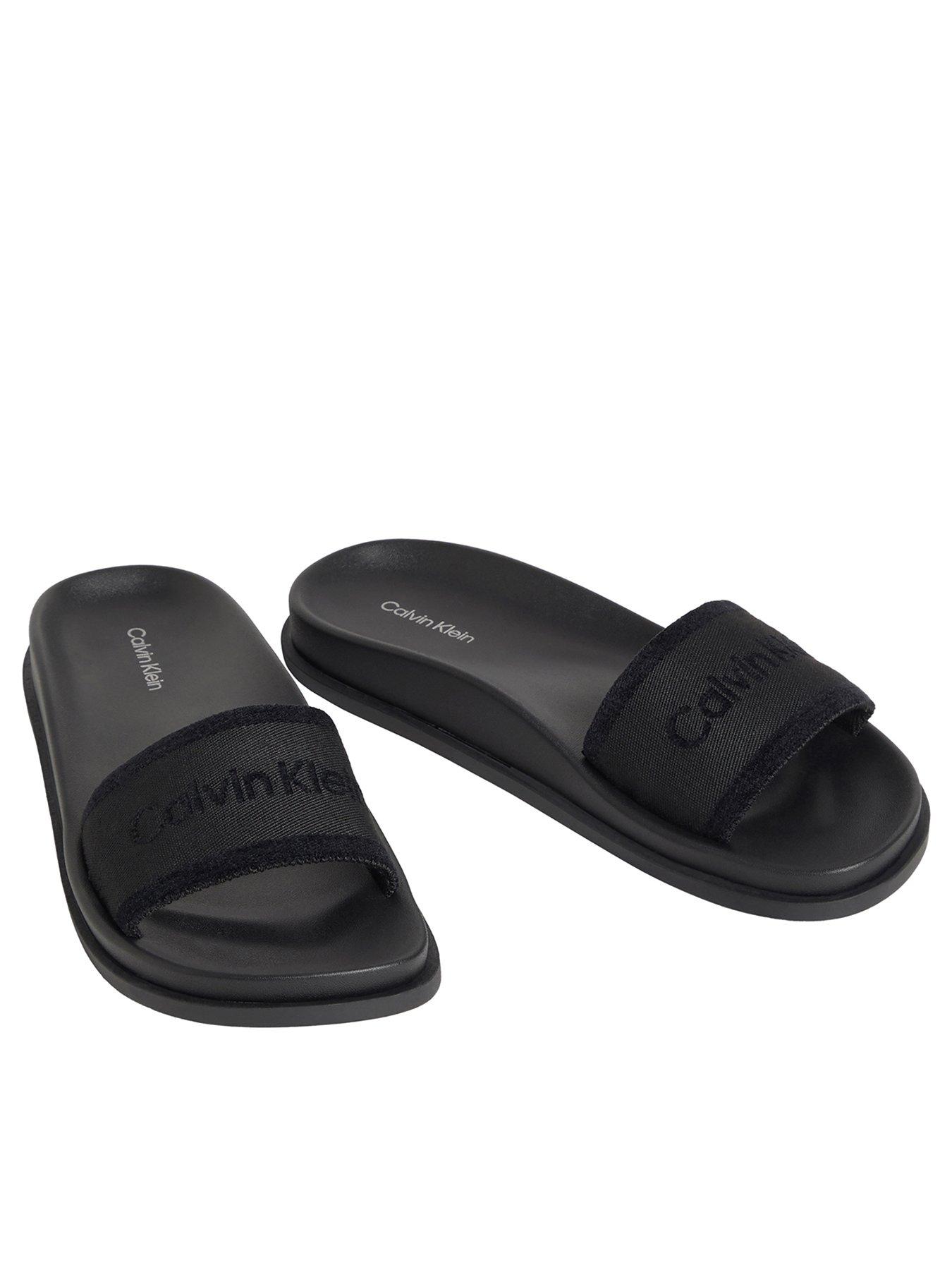 Image 1 of 3 of Calvin Klein City Sandal Mule Webbing - Black