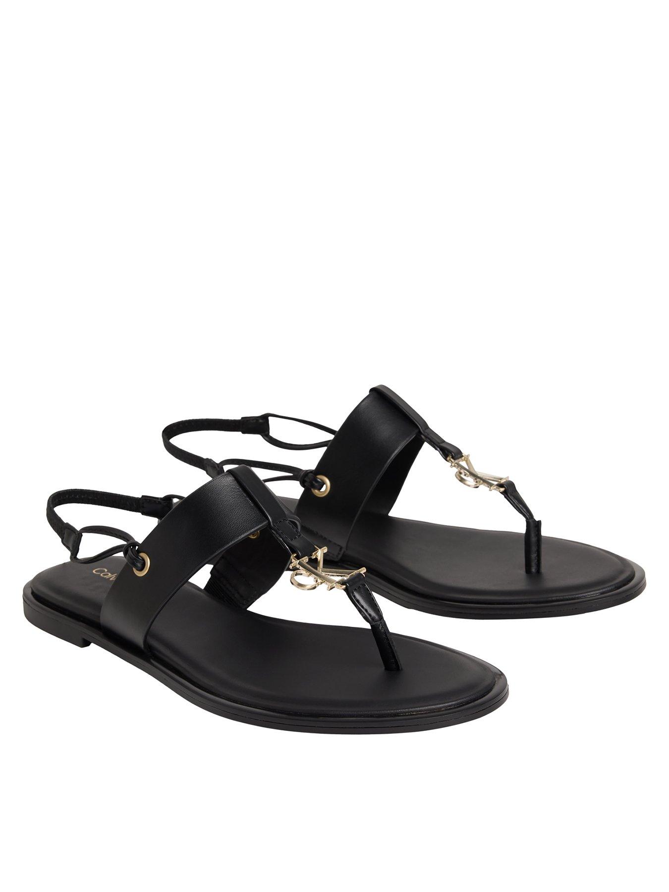 Image 2 of 3 of Calvin Klein Round Flat Thong Sandal