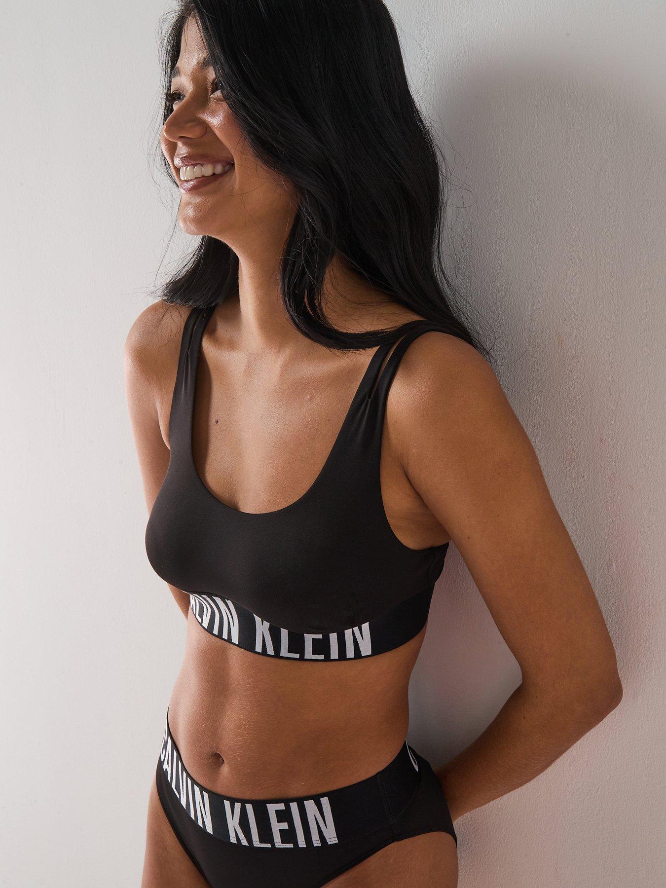  image of calvin-klein-unlined-bralette-black