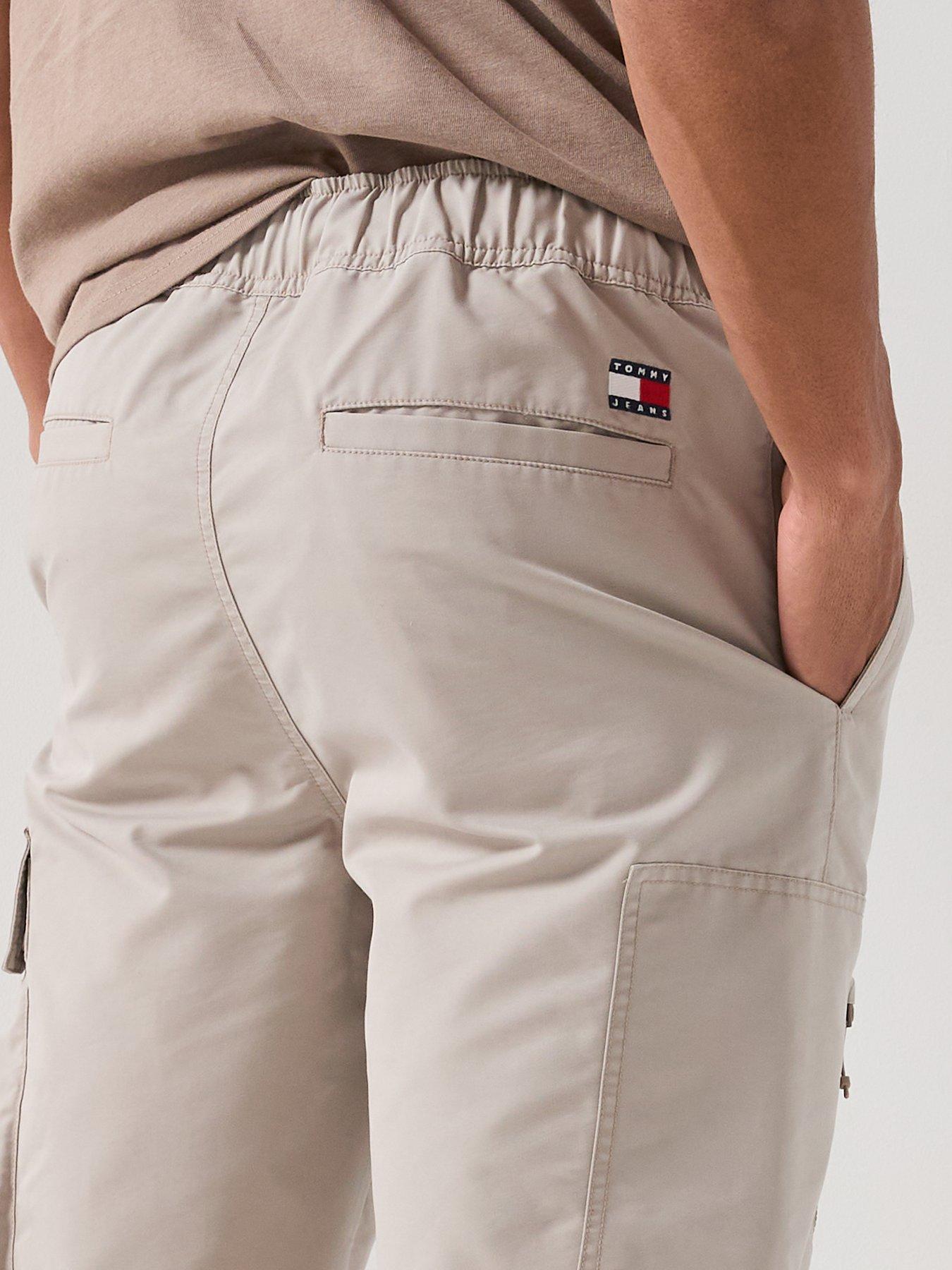 Image 4 of 5 of Tommy Jeans Utility Cargo Shorts - Limestone Dust