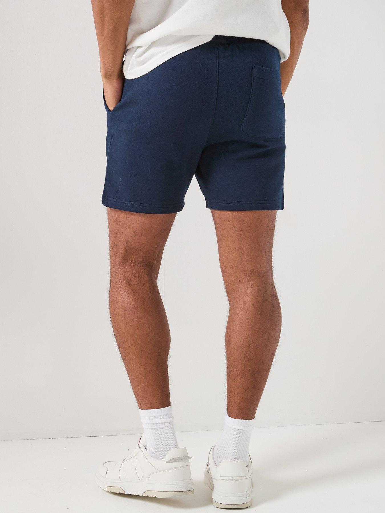  image of tommy-jeans-essential-flag-sweat-shorts-navy