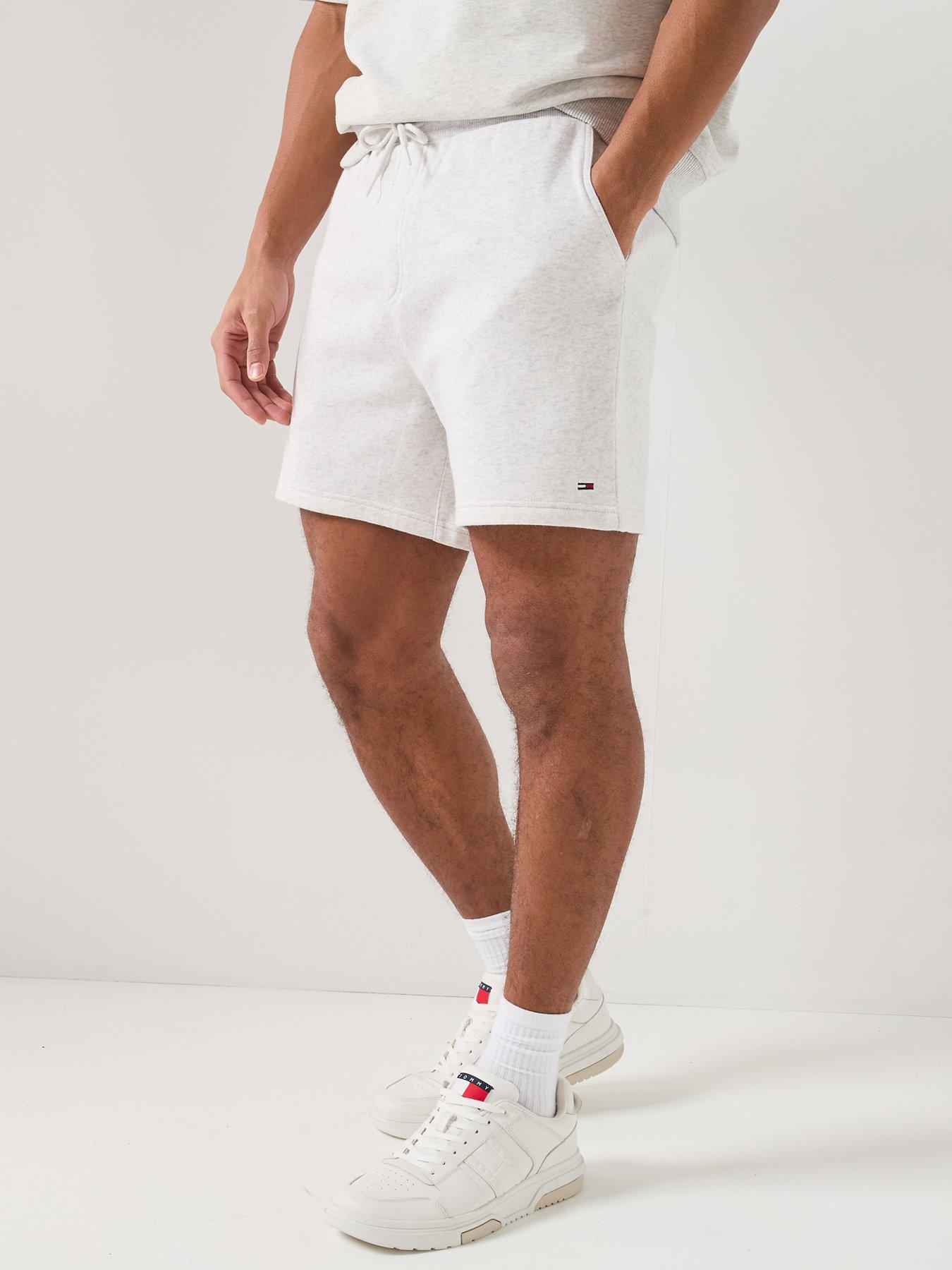 Image 1 of 5 of Tommy Jeans S Flag Sweat Shorts - Grey