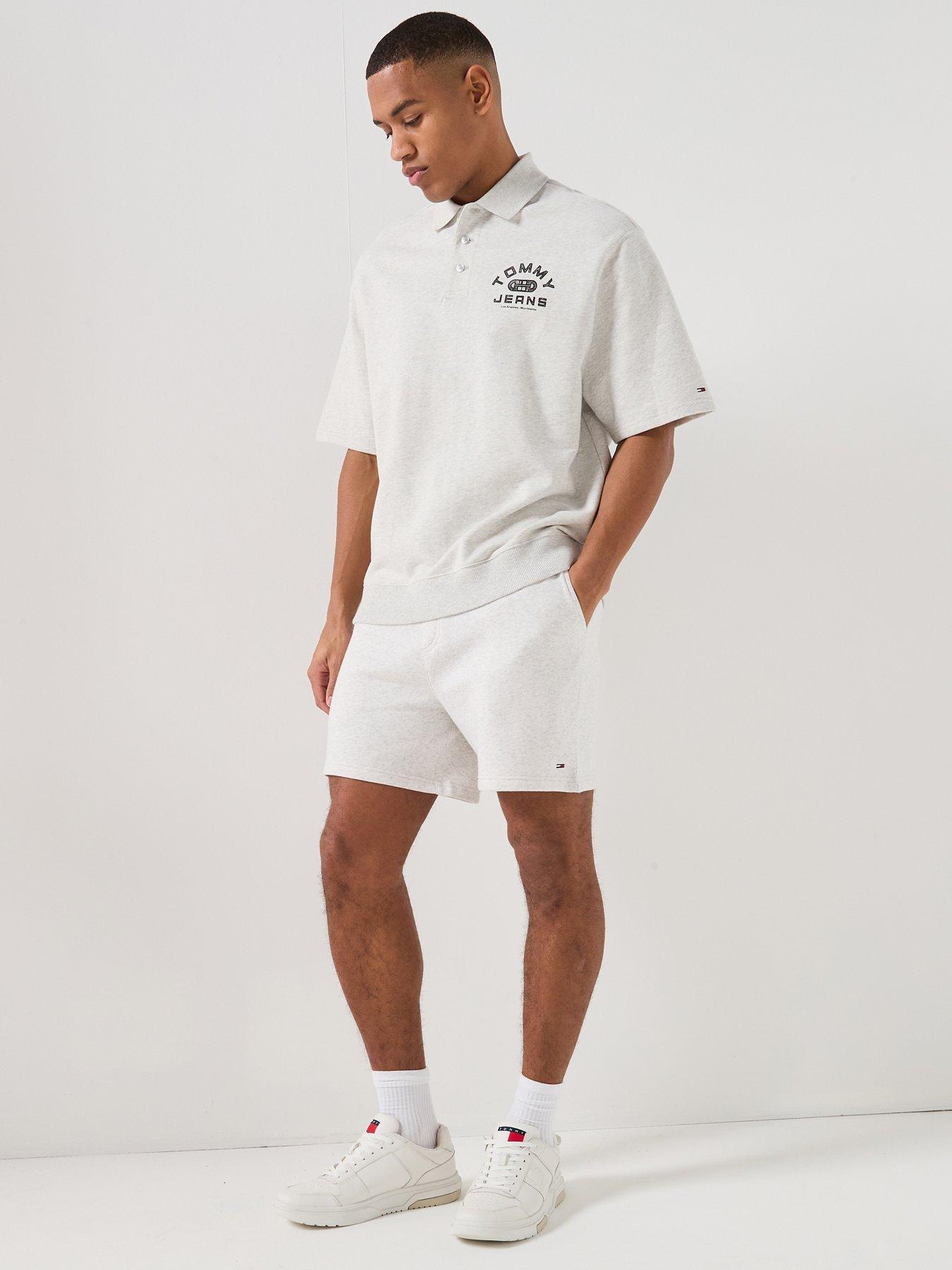 Image 3 of 5 of Tommy Jeans S Flag Sweat Shorts - Grey