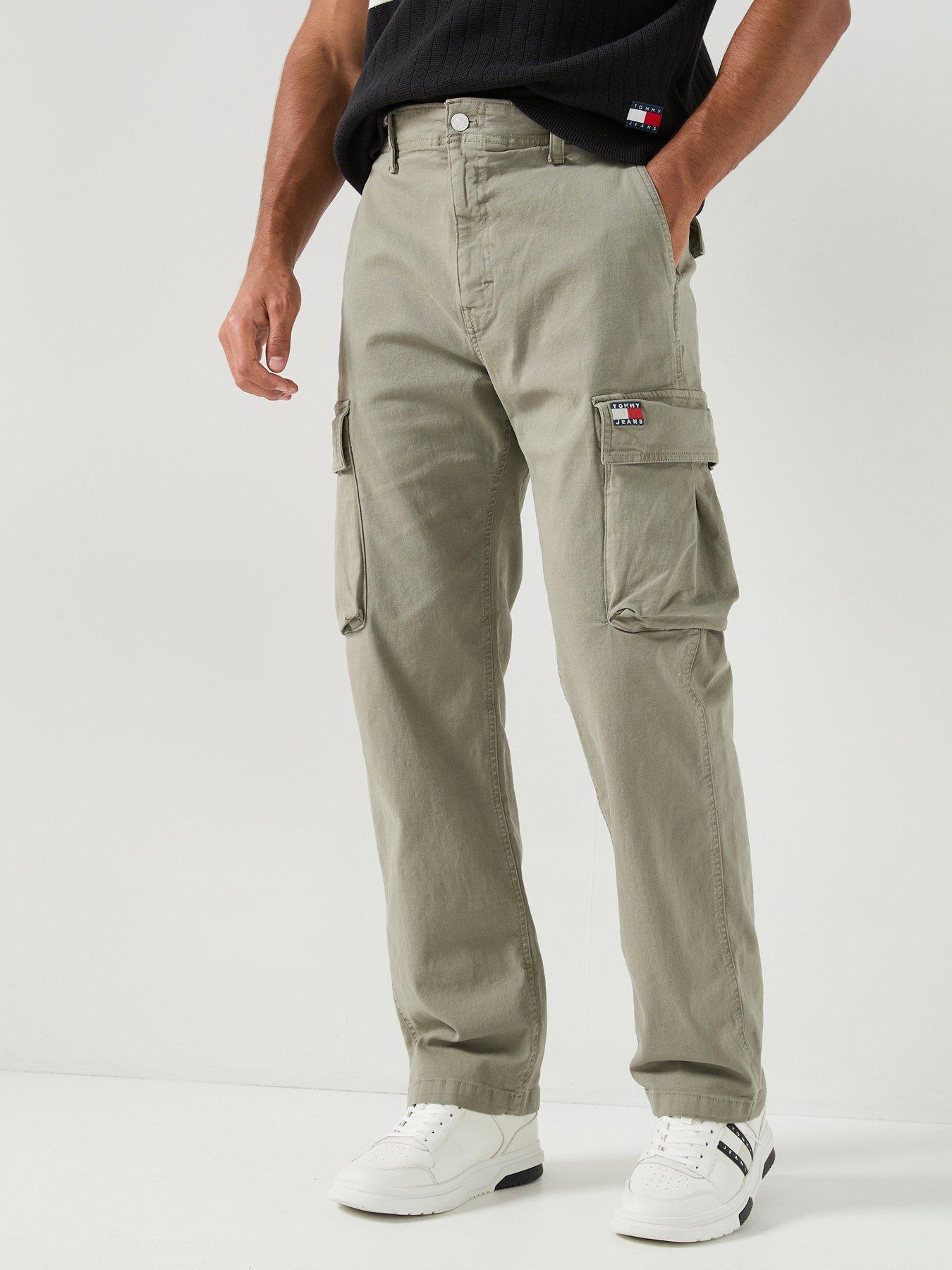 Tommy Jeans Otis Canvas Cargo Trousers -Utility Sage