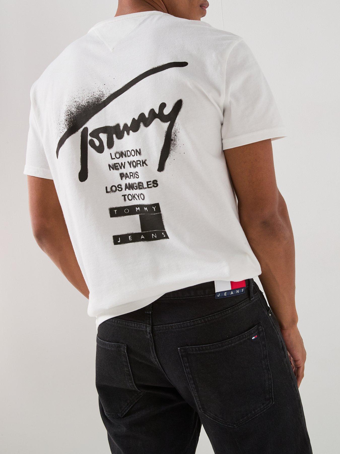 Image 4 of 6 of Tommy Jeans Ryan Slim Straight Jeans - Denim Black