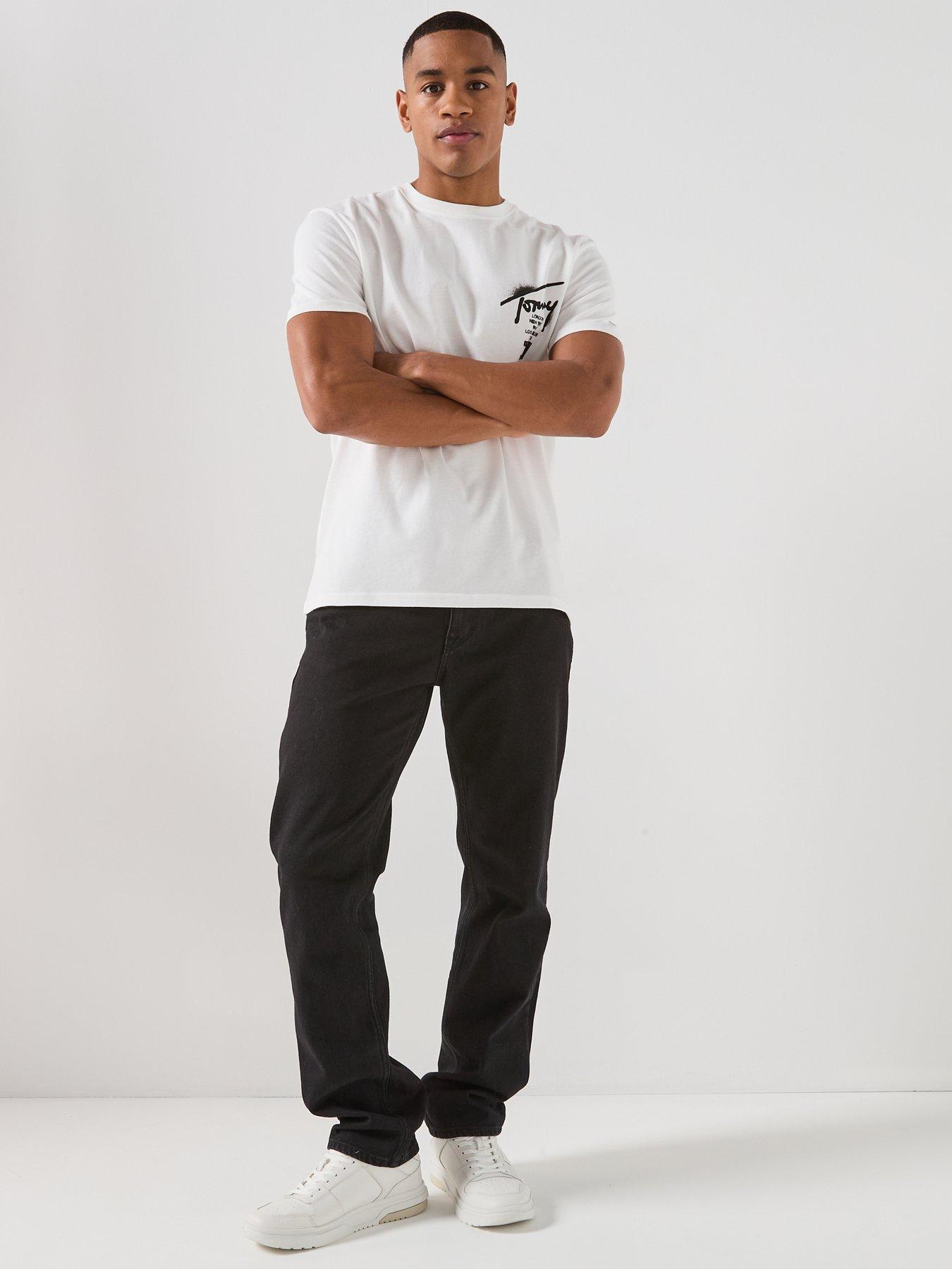 Image 5 of 6 of Tommy Jeans Ryan Slim Straight Jeans - Denim Black