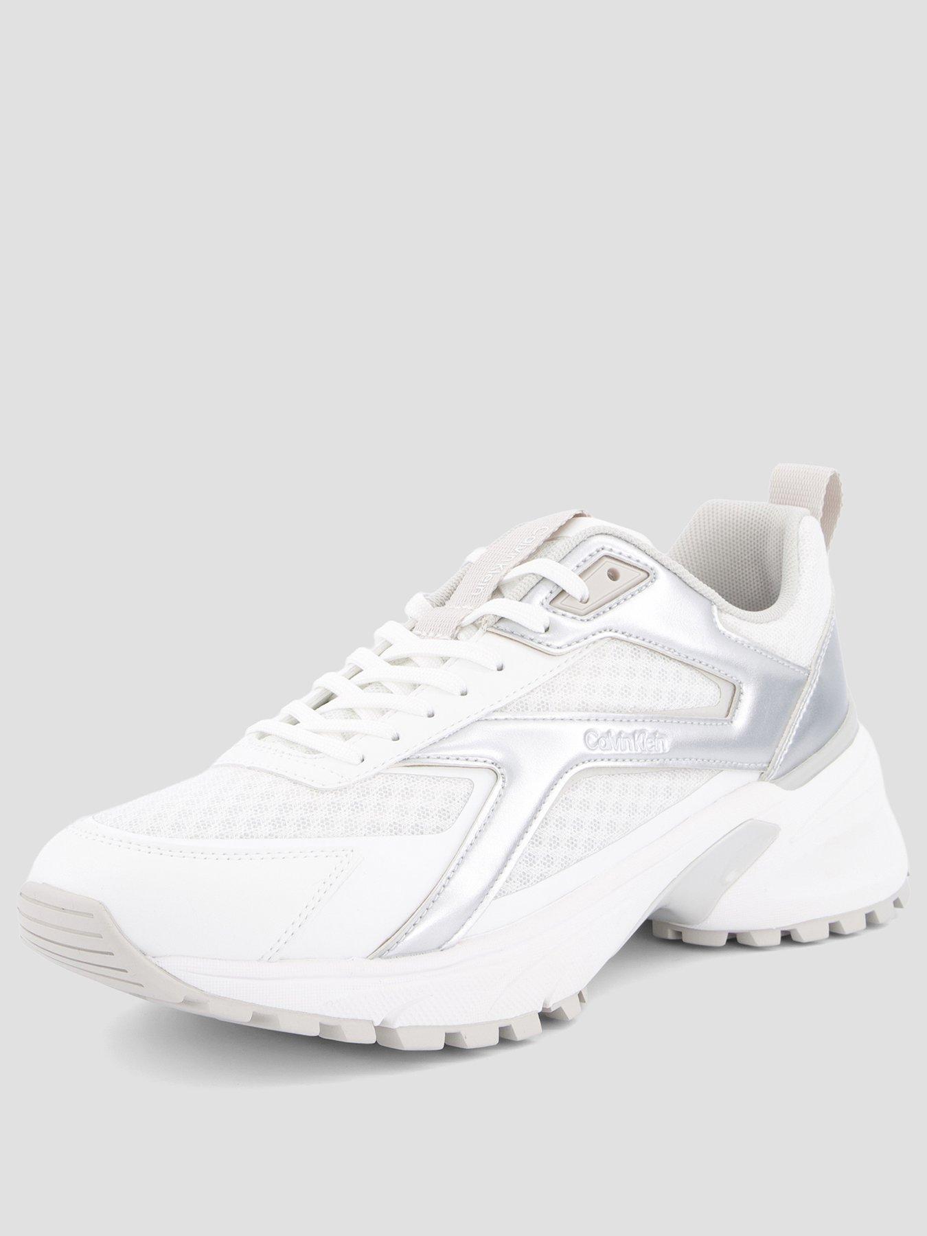 Image 2 of 7 of Calvin Klein Runner Trainer - White/Silver