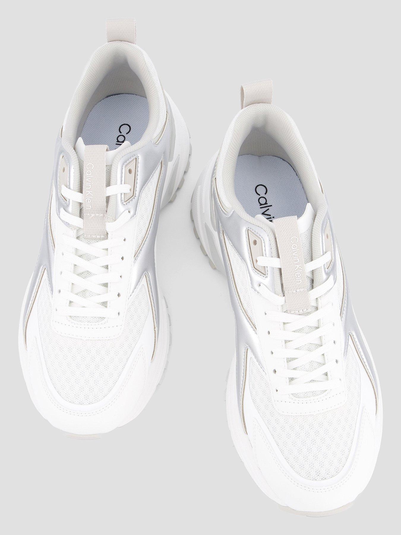 Image 3 of 7 of Calvin Klein Runner Trainer - White/Silver
