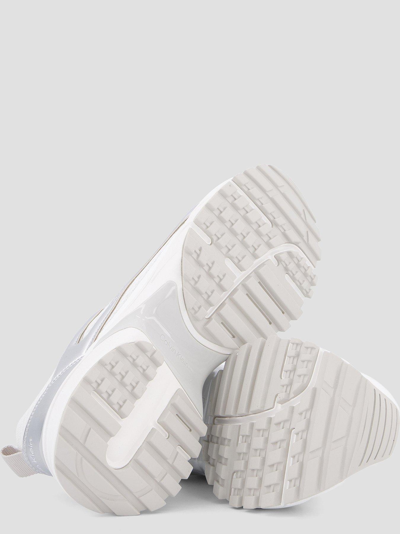 Image 4 of 7 of Calvin Klein Runner Trainer - White/Silver