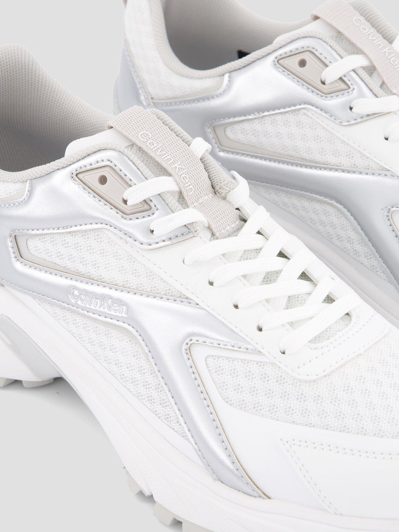 Image 5 of 7 of Calvin Klein Runner Trainer - White/Silver