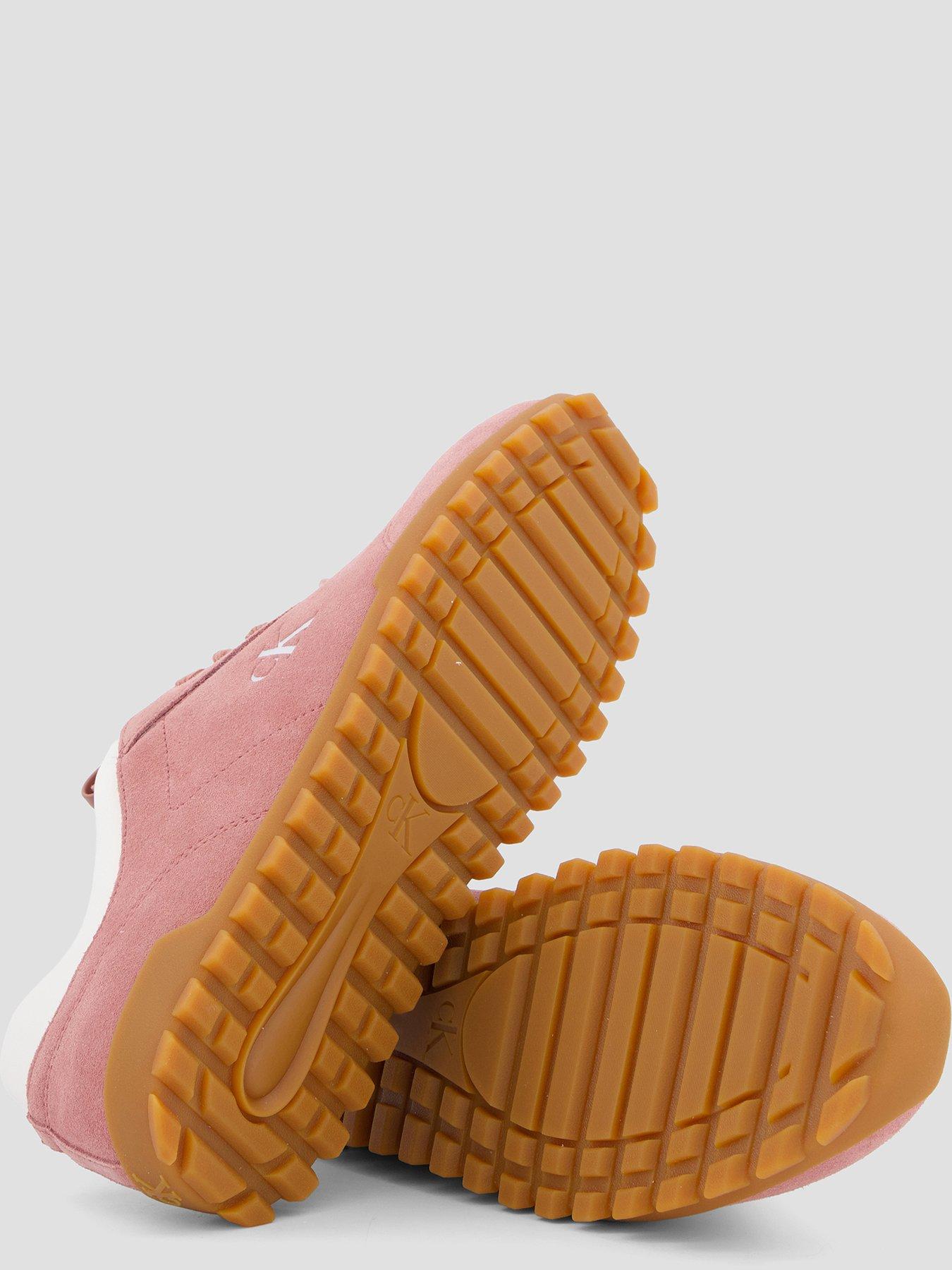 Image 4 of 7 of Calvin Klein Suede Trainer - Pink