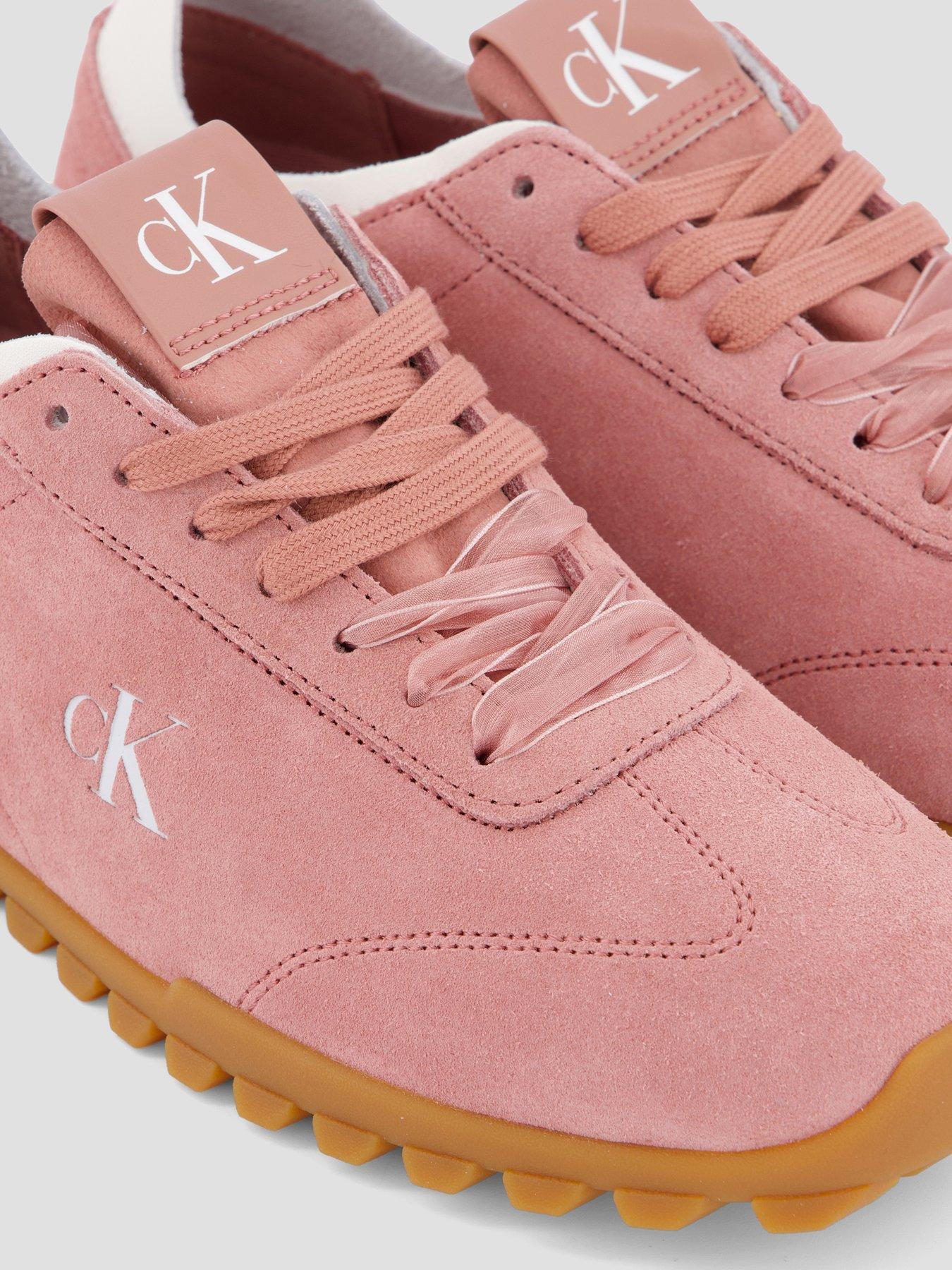 Image 5 of 7 of Calvin Klein Suede Trainer - Pink