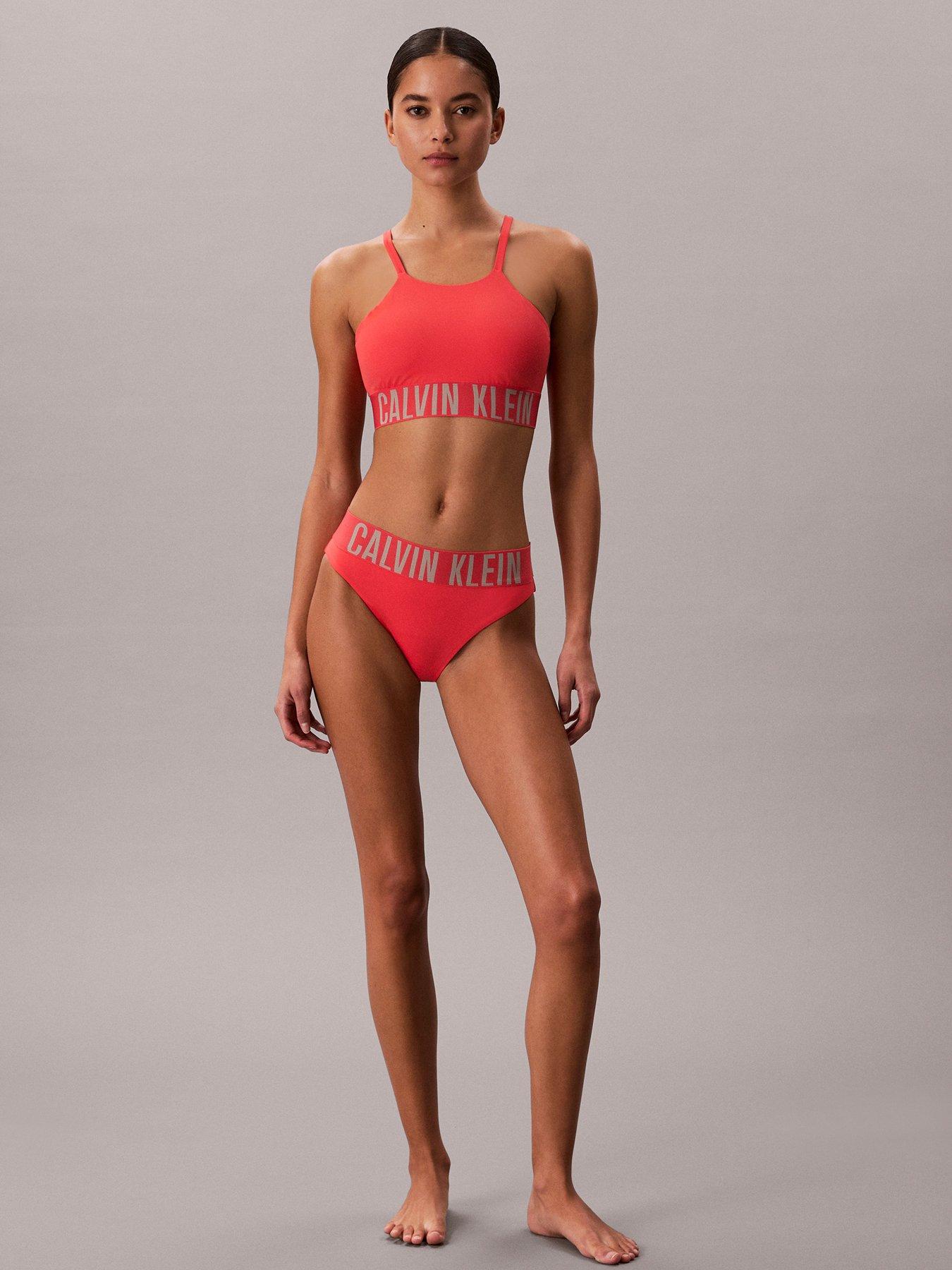 Image 3 of 6 of Calvin Klein Intense Power Bikini Bottoms - Red