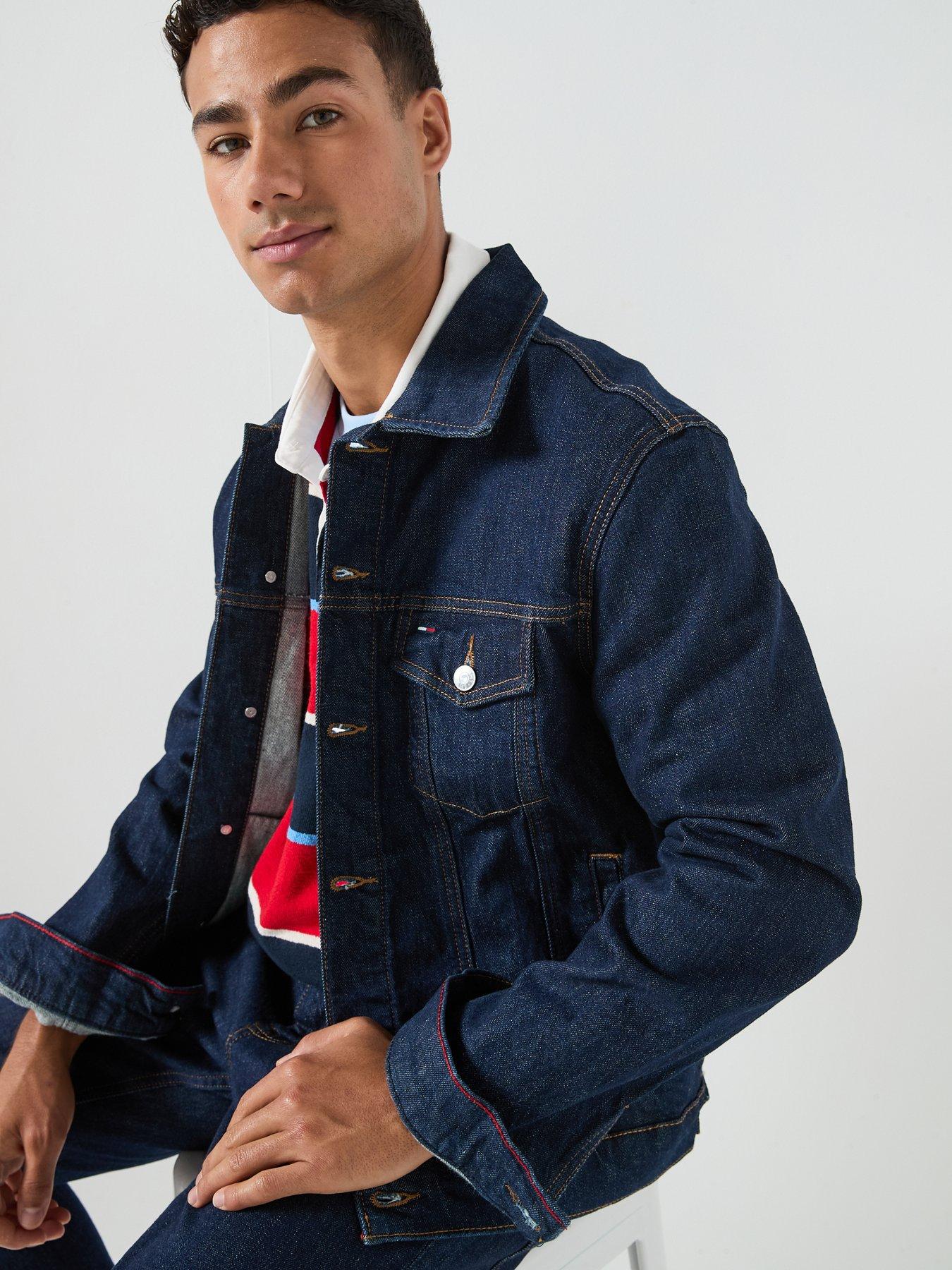 Image 5 of 6 of Tommy Jeans Ryan Regular Denim Trucker Jacket - Dark Blue