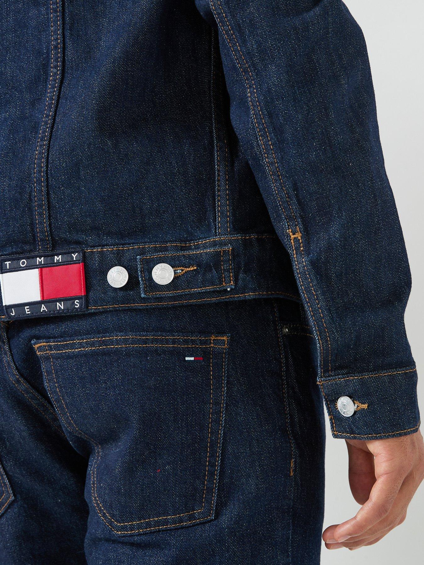 Image 6 of 6 of Tommy Jeans Ryan Regular Denim Trucker Jacket - Dark Blue