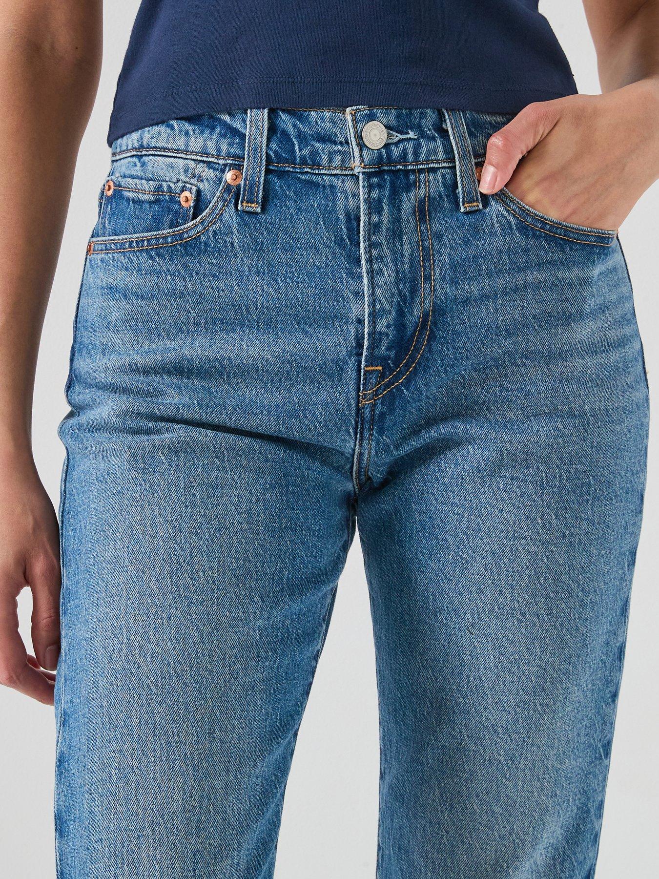  image of levis-wedgie-slim-jeans-blue
