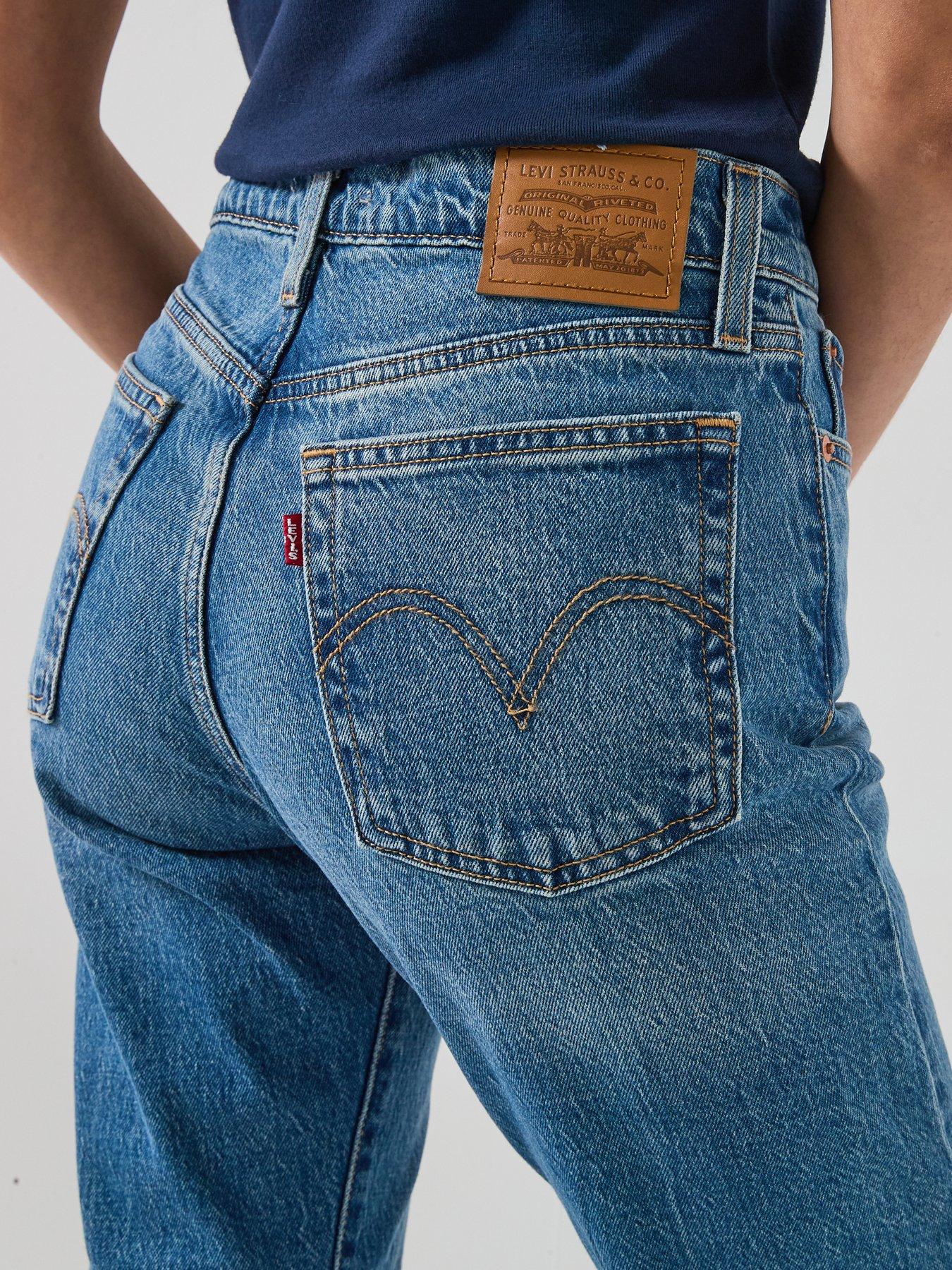  image of levis-wedgie-slim-jeans-blue