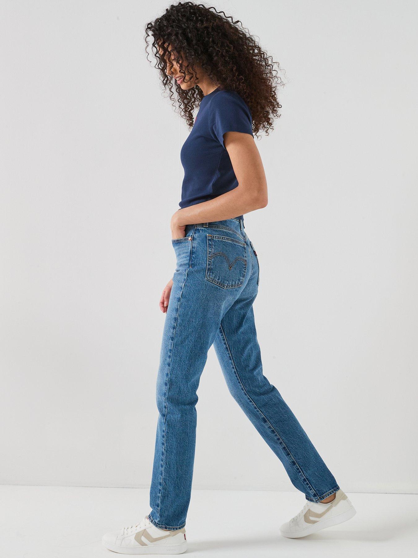  image of levis-wedgie-slim-jeans-blue