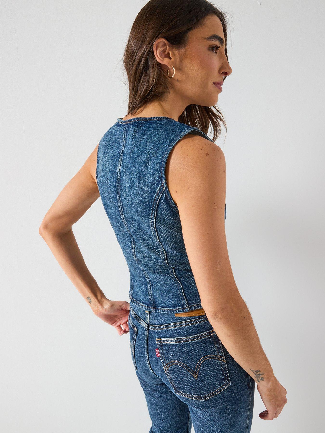  image of levis-wedgie-slim-jeans-blue