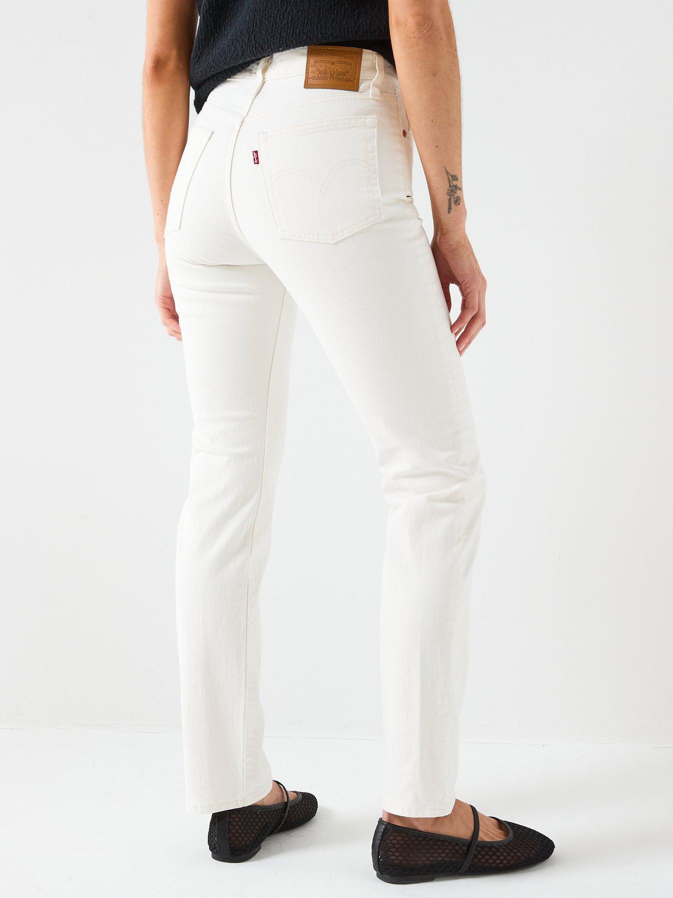 Image 2 of 6 of Levi's Wedgie Slim - White