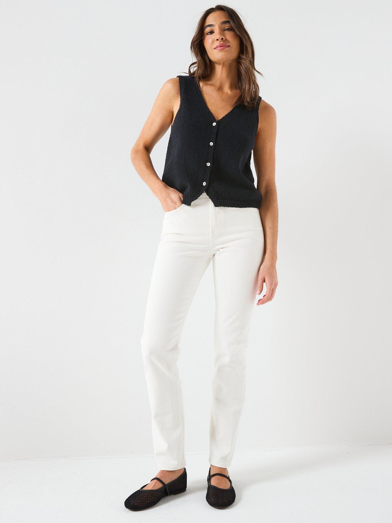 Image 5 of 6 of Levi's Wedgie Slim - White