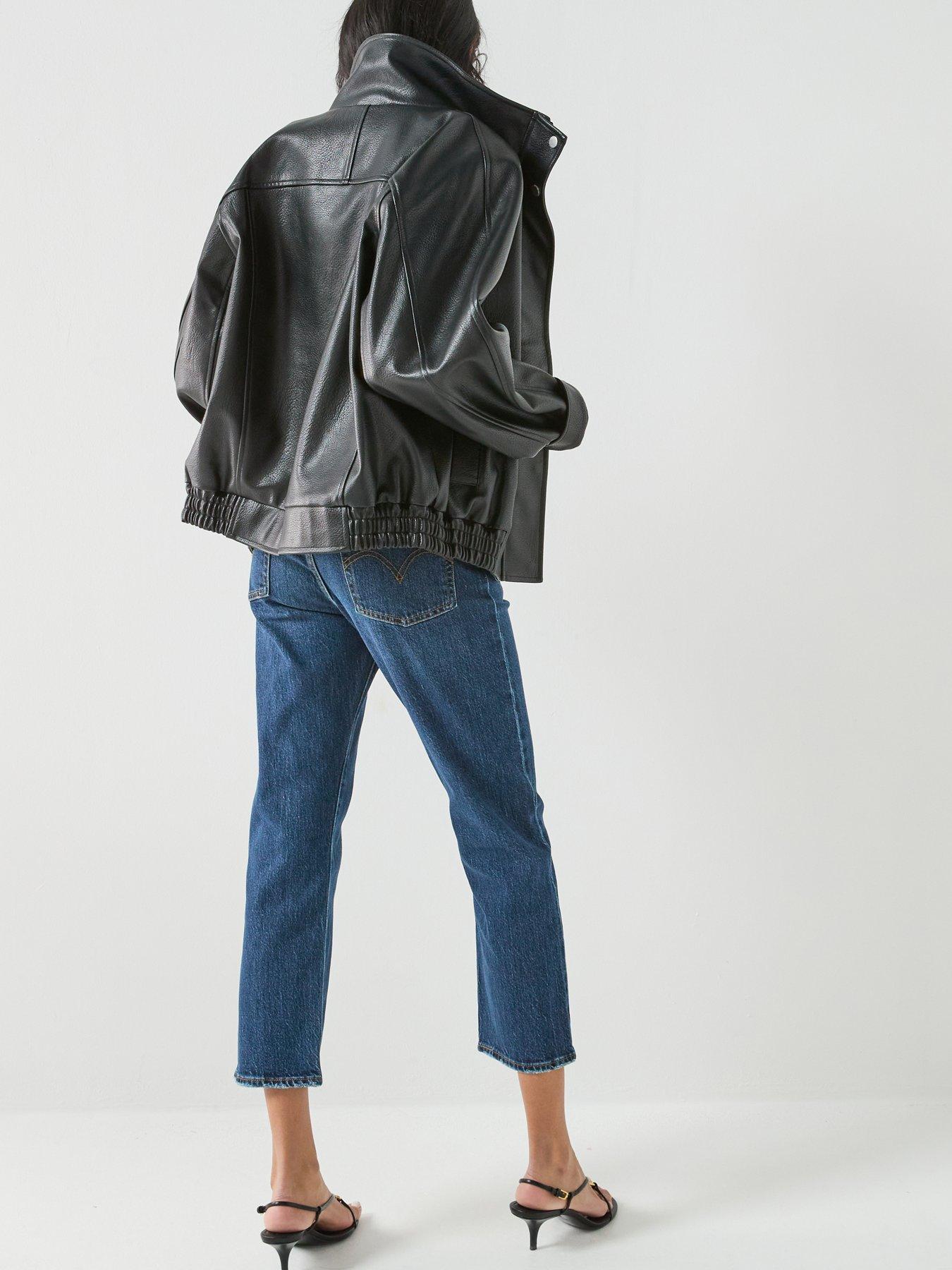  image of levis-wedgie-straight-jeans-blue