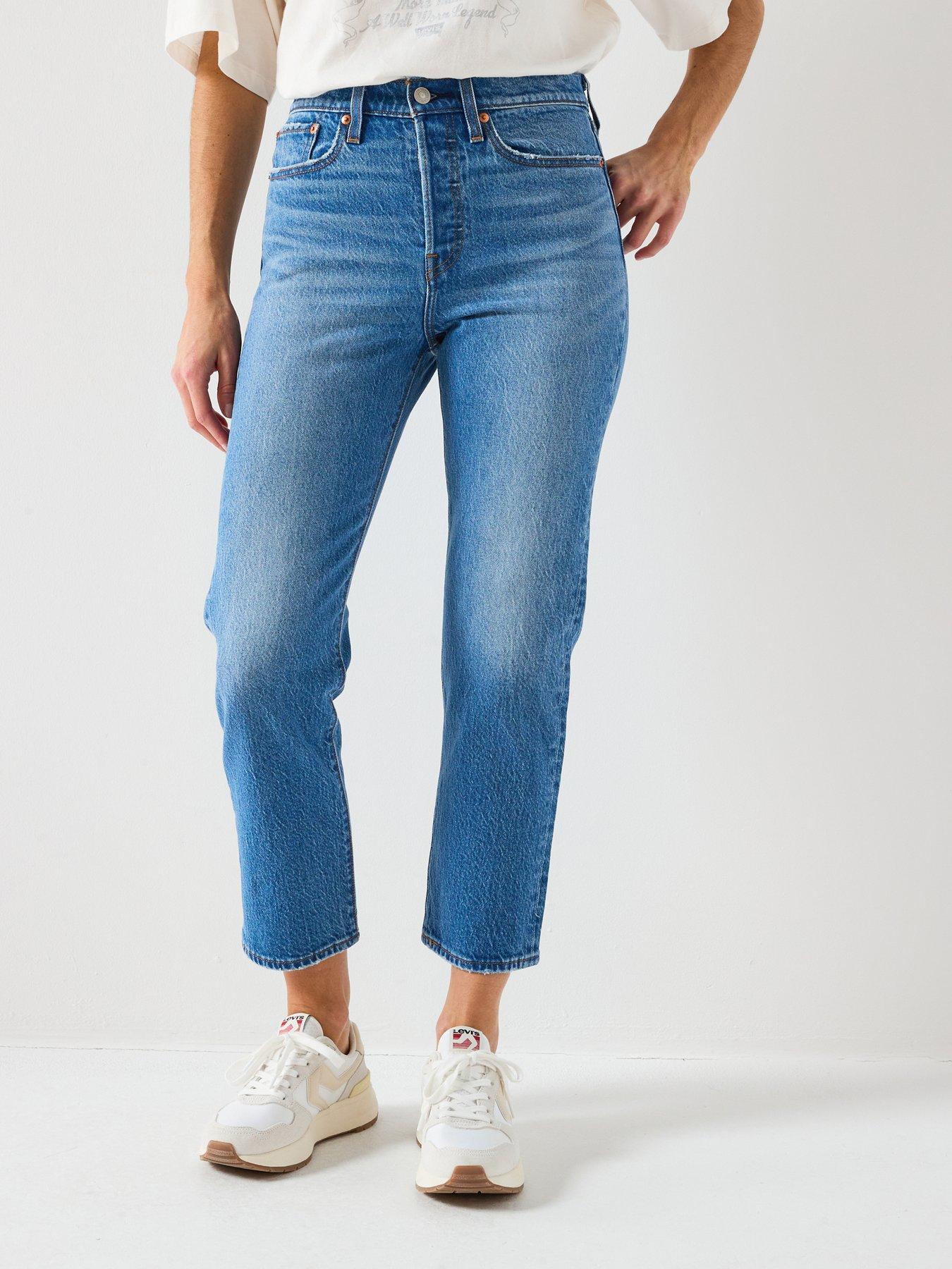 Image 1 of 6 of Levi's Wedgie Straight Jeans - Blue