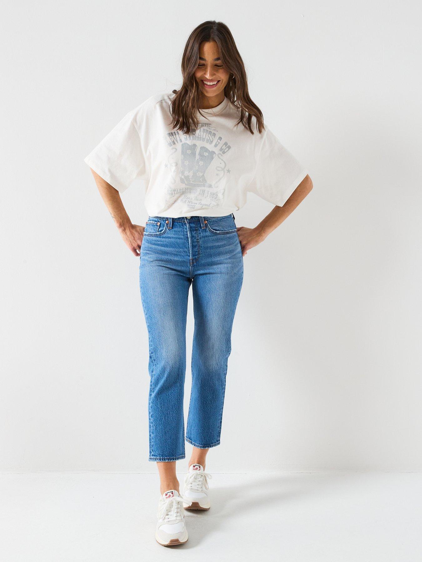 Image 3 of 6 of Levi's Wedgie Straight Jeans - Blue