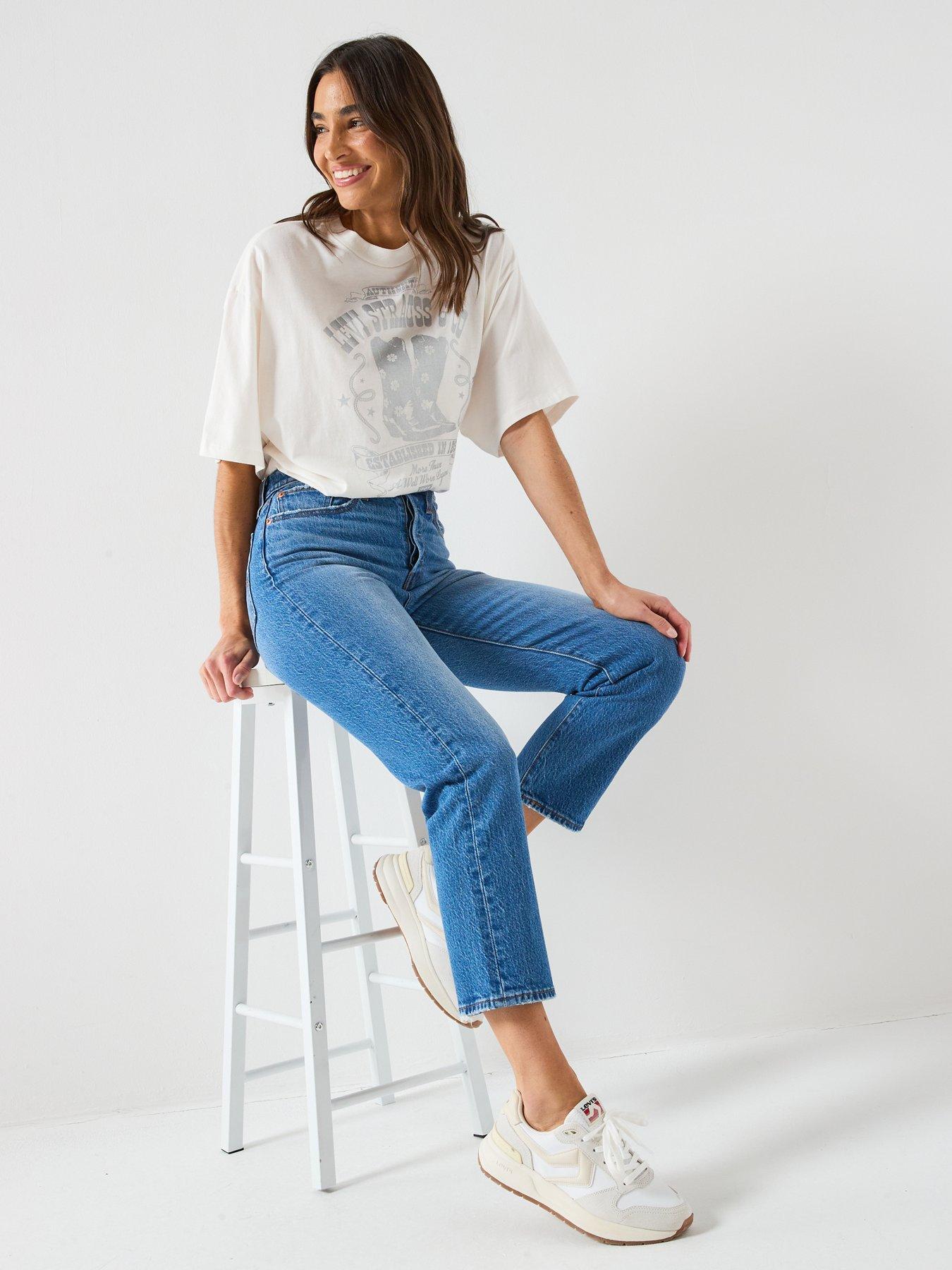 Image 5 of 6 of Levi's Wedgie Straight Jeans - Blue