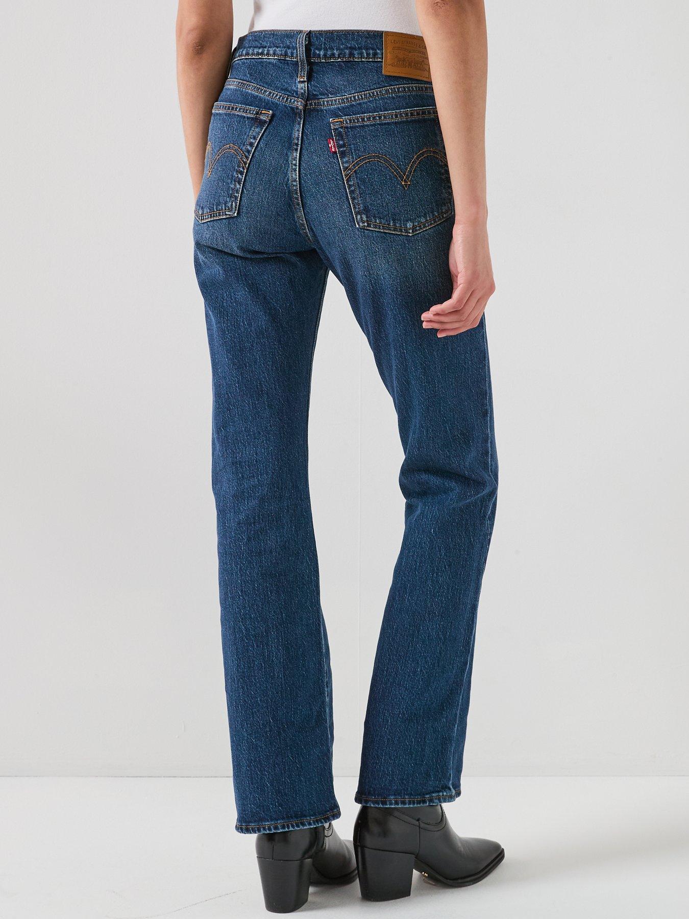  image of levis-wedgie-bootcut-jeans-bold-amp-beautiful-blue