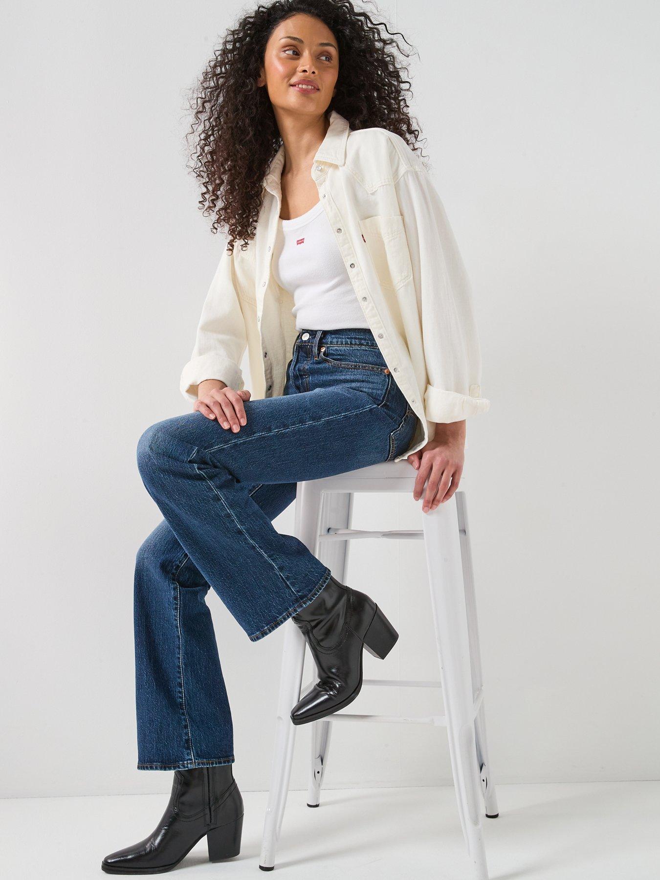  image of levis-wedgie-bootcut-jeans-bold-amp-beautiful-blue