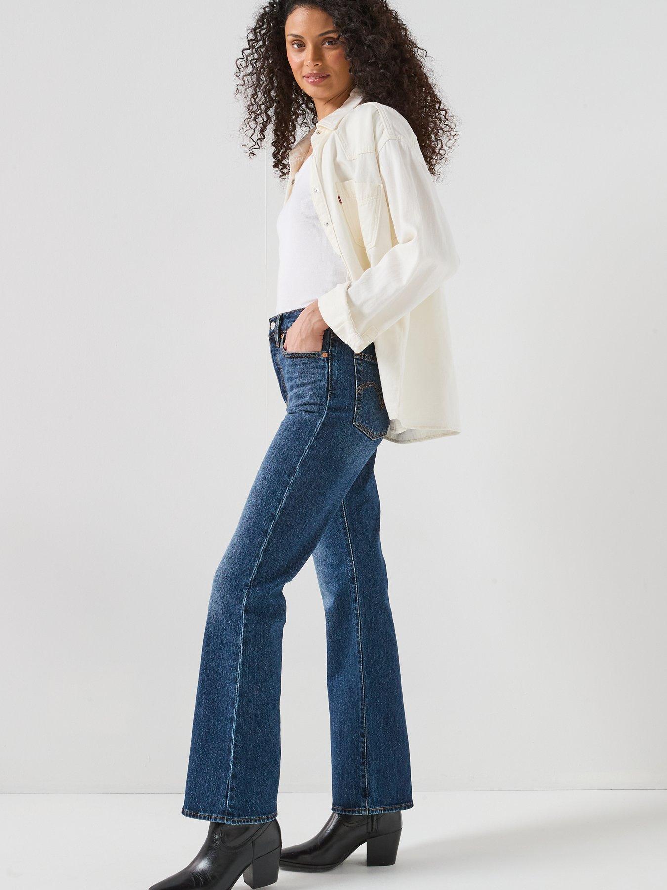  image of levis-wedgie-bootcut-jeans-bold-amp-beautiful-blue