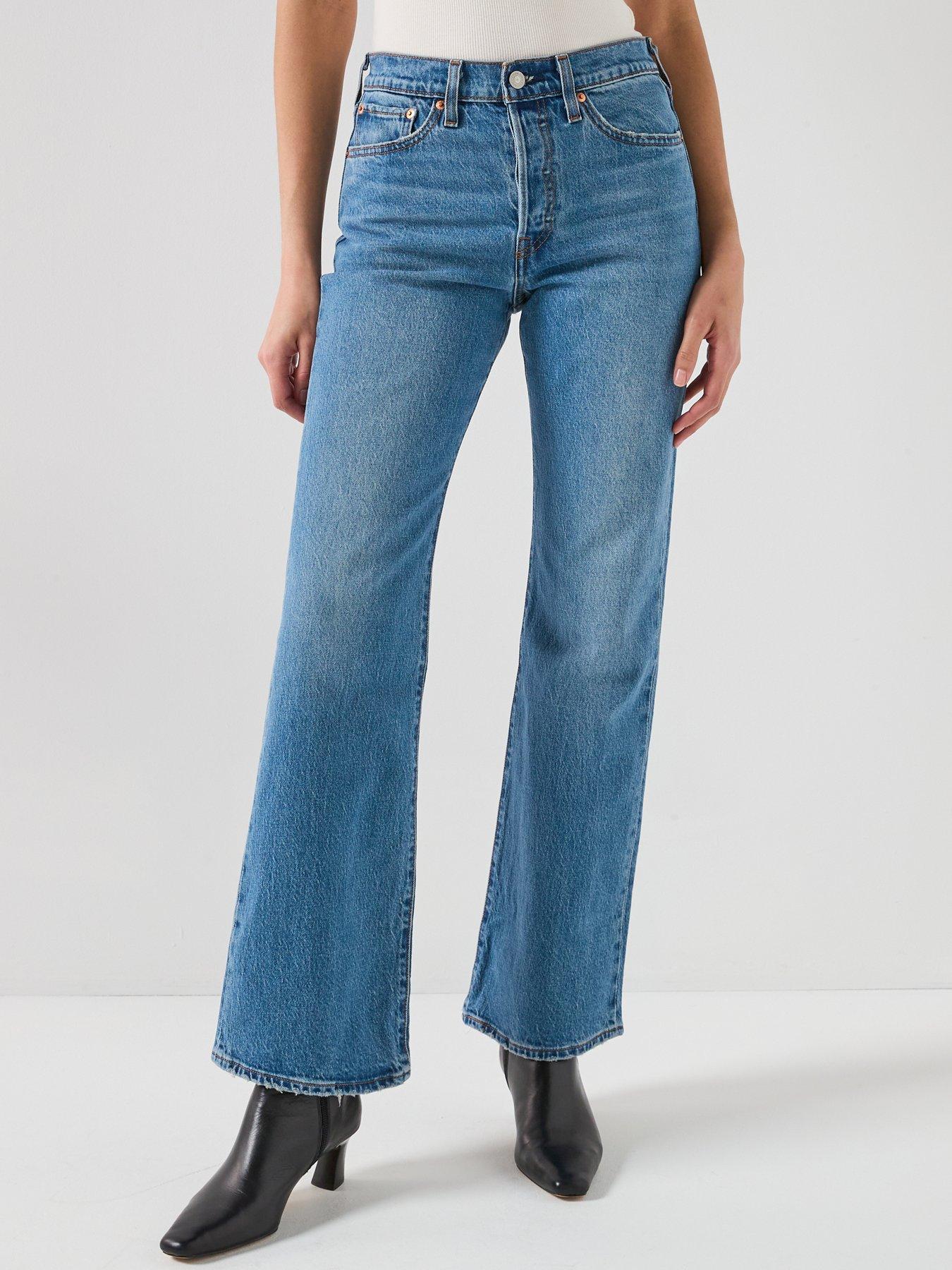  image of levis-wedgie-bootcut-jeans-blue