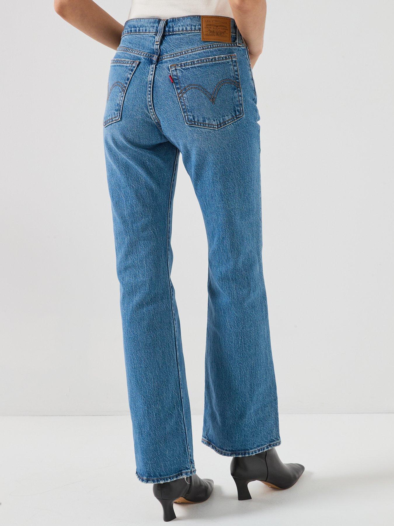  image of levis-wedgie-bootcut-jeans-blue