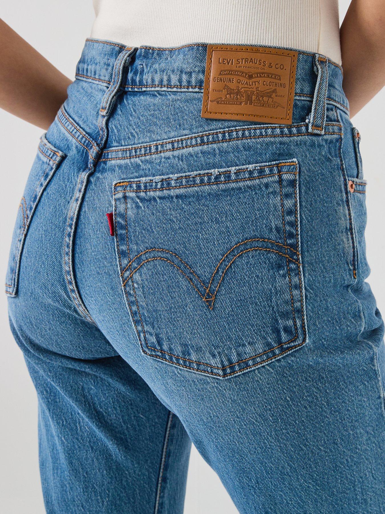  image of levis-wedgie-bootcut-jeans-blue