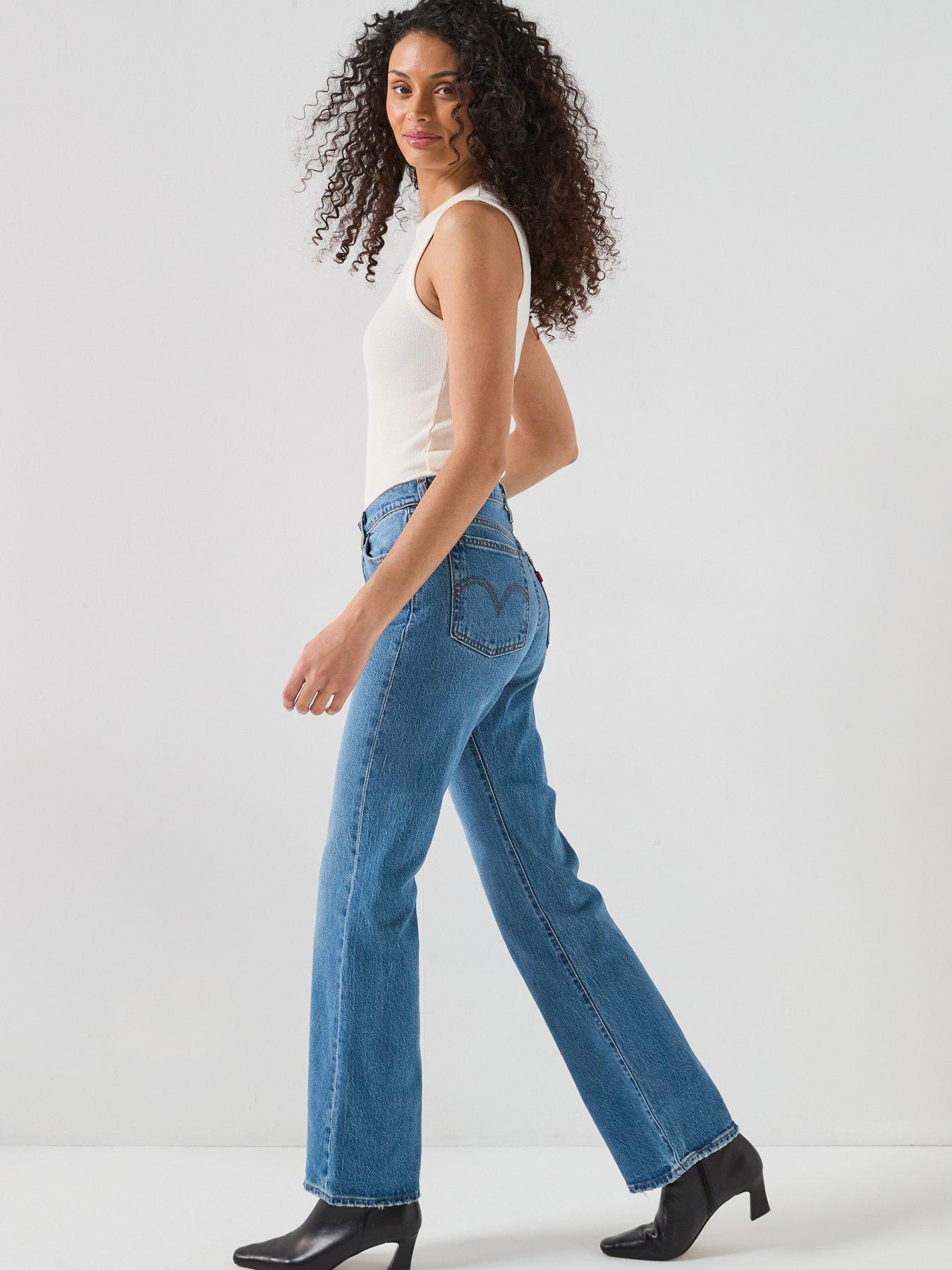  image of levis-wedgie-bootcut-jeans-blue